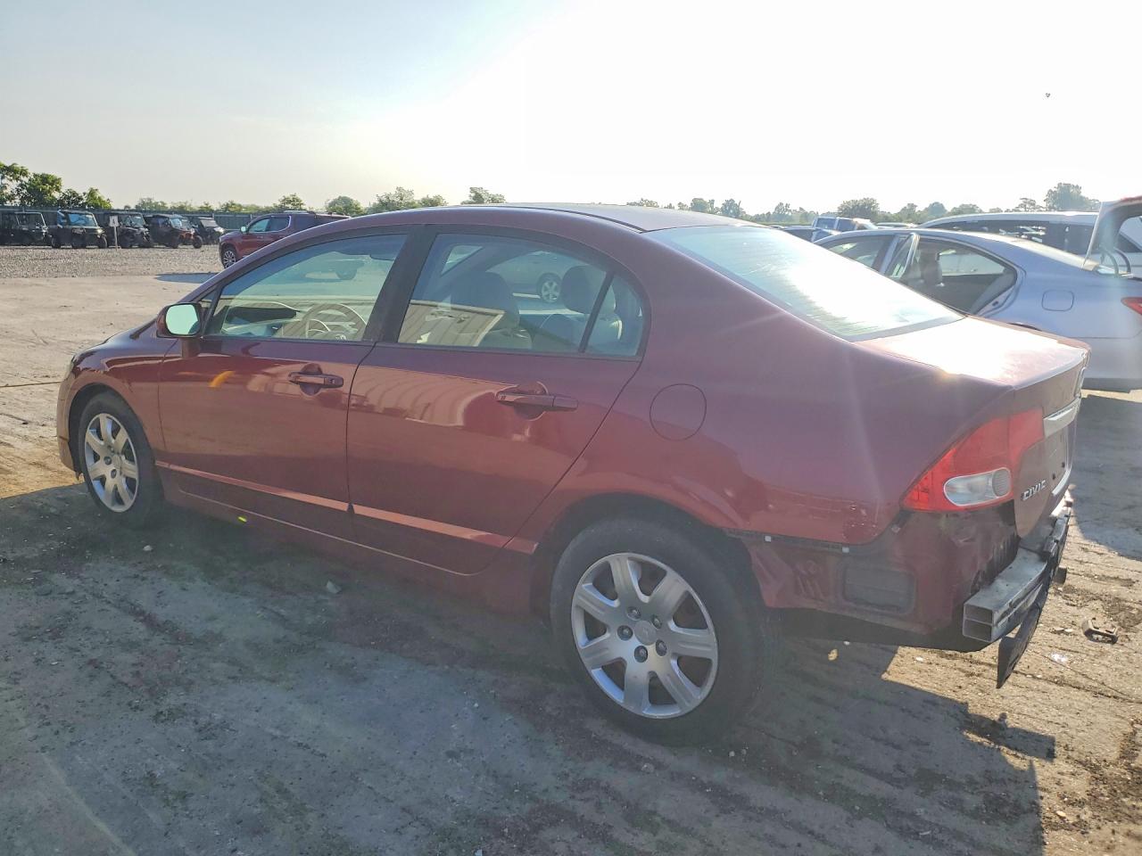 2010 Honda Civic Lx Maroon vin: 19XFA1F55AE002979