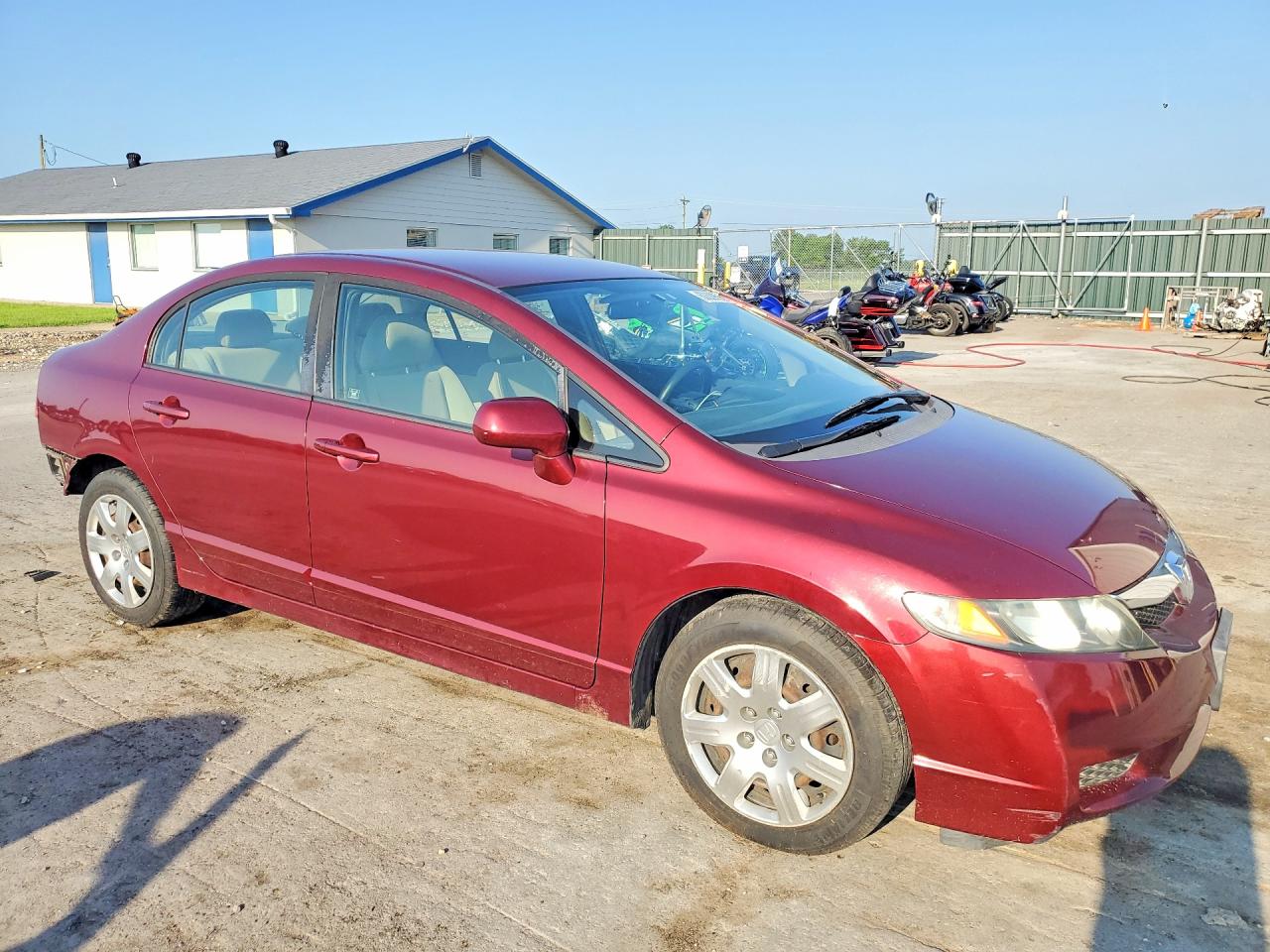 2010 Honda Civic Lx Maroon vin: 19XFA1F55AE002979