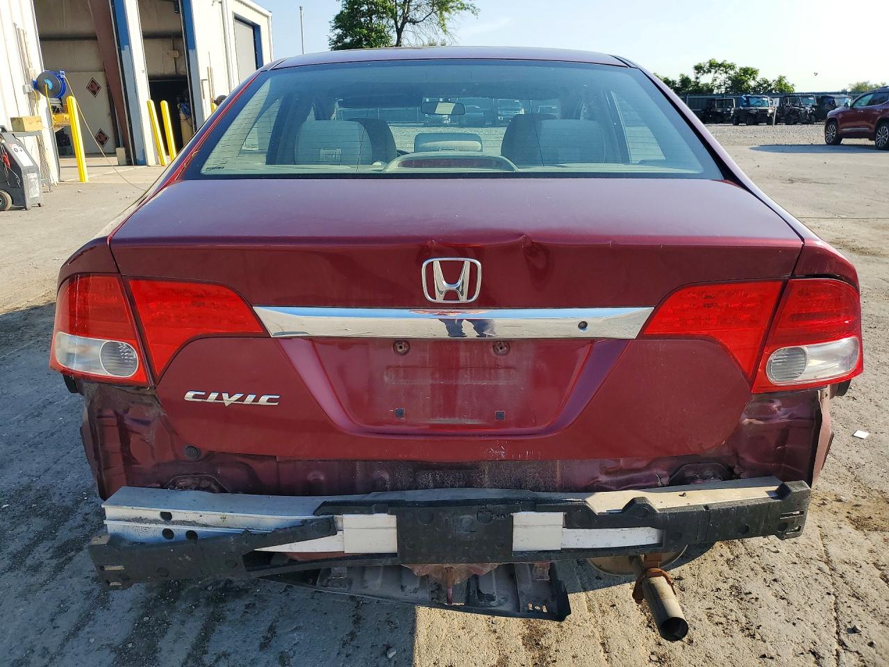 2010 Honda Civic Lx Maroon vin: 19XFA1F55AE002979