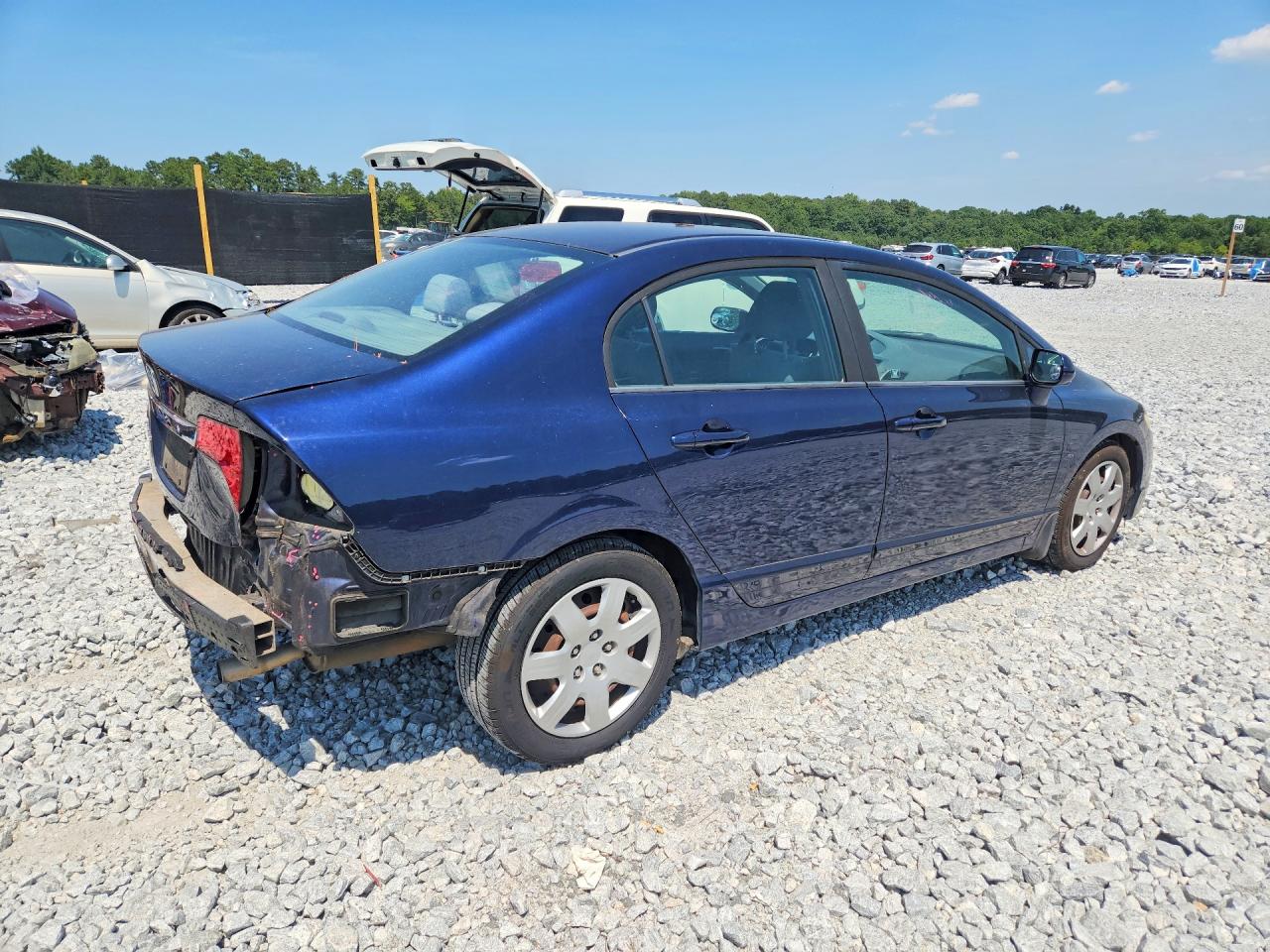 2010 Honda Civic Lx Blue vin: 19XFA1F55AE026568