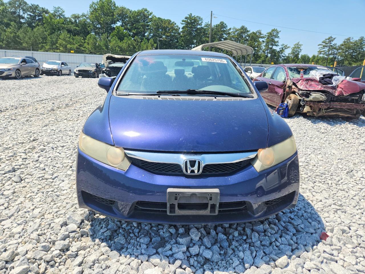 2010 Honda Civic Lx Blue vin: 19XFA1F55AE026568