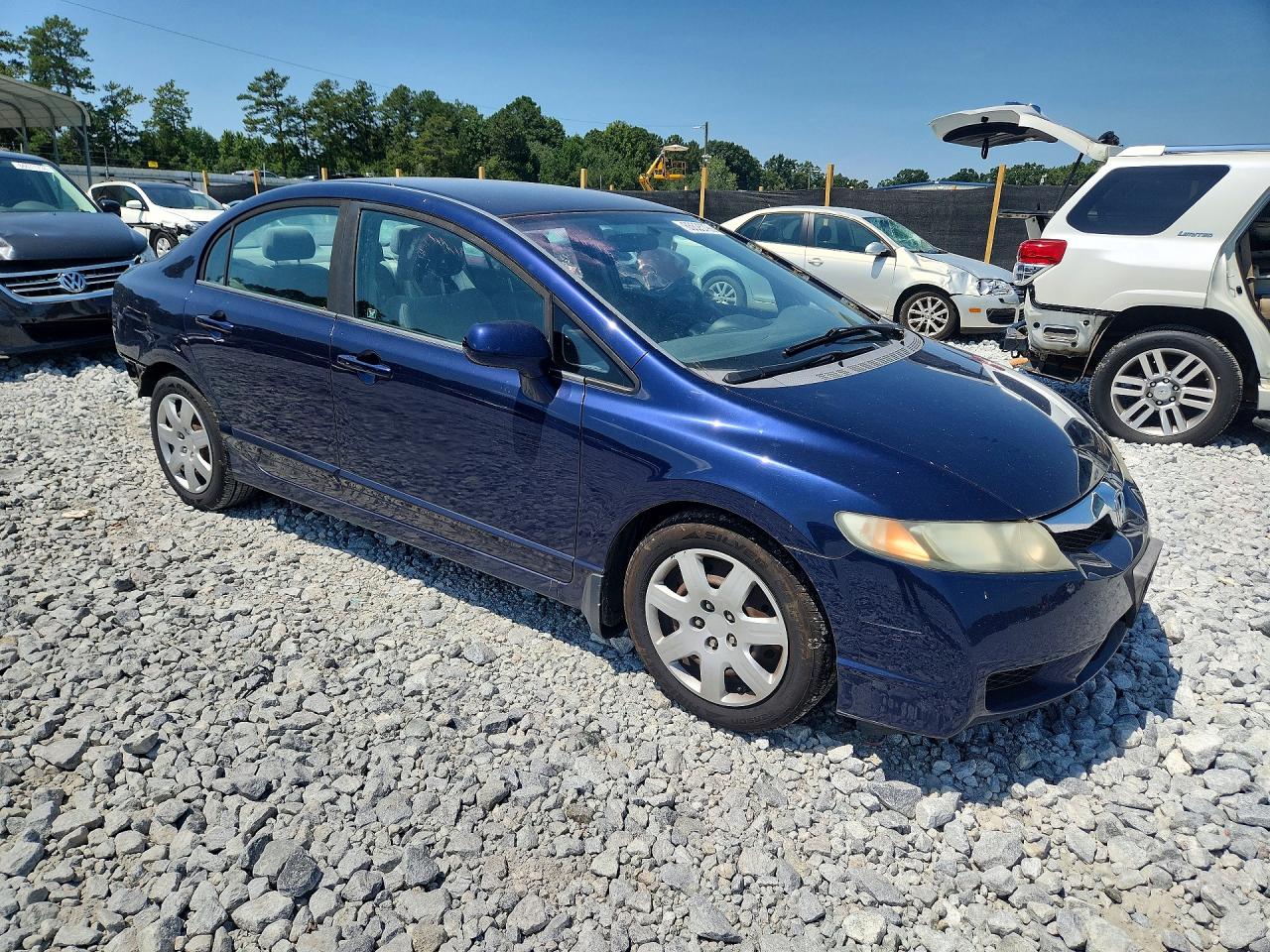 2010 Honda Civic Lx Blue vin: 19XFA1F55AE026568