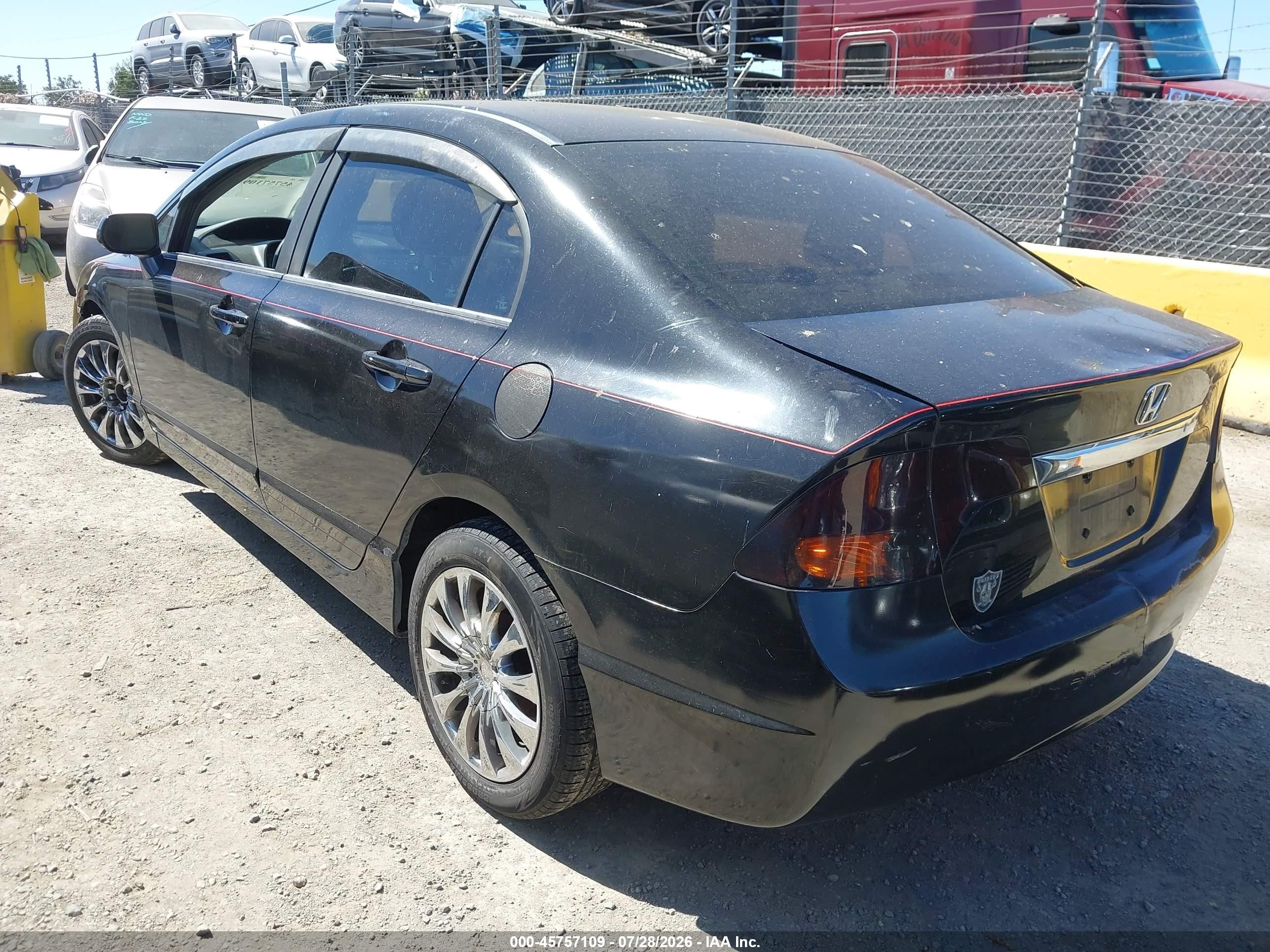 2010 Honda Civic Lx Black vin: 19XFA1F55AE046383