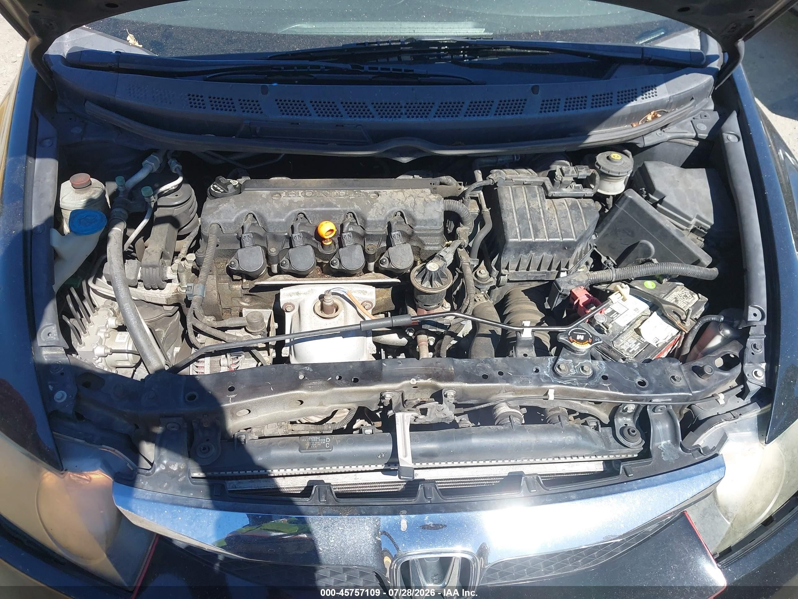 2010 Honda Civic Lx Black vin: 19XFA1F55AE046383