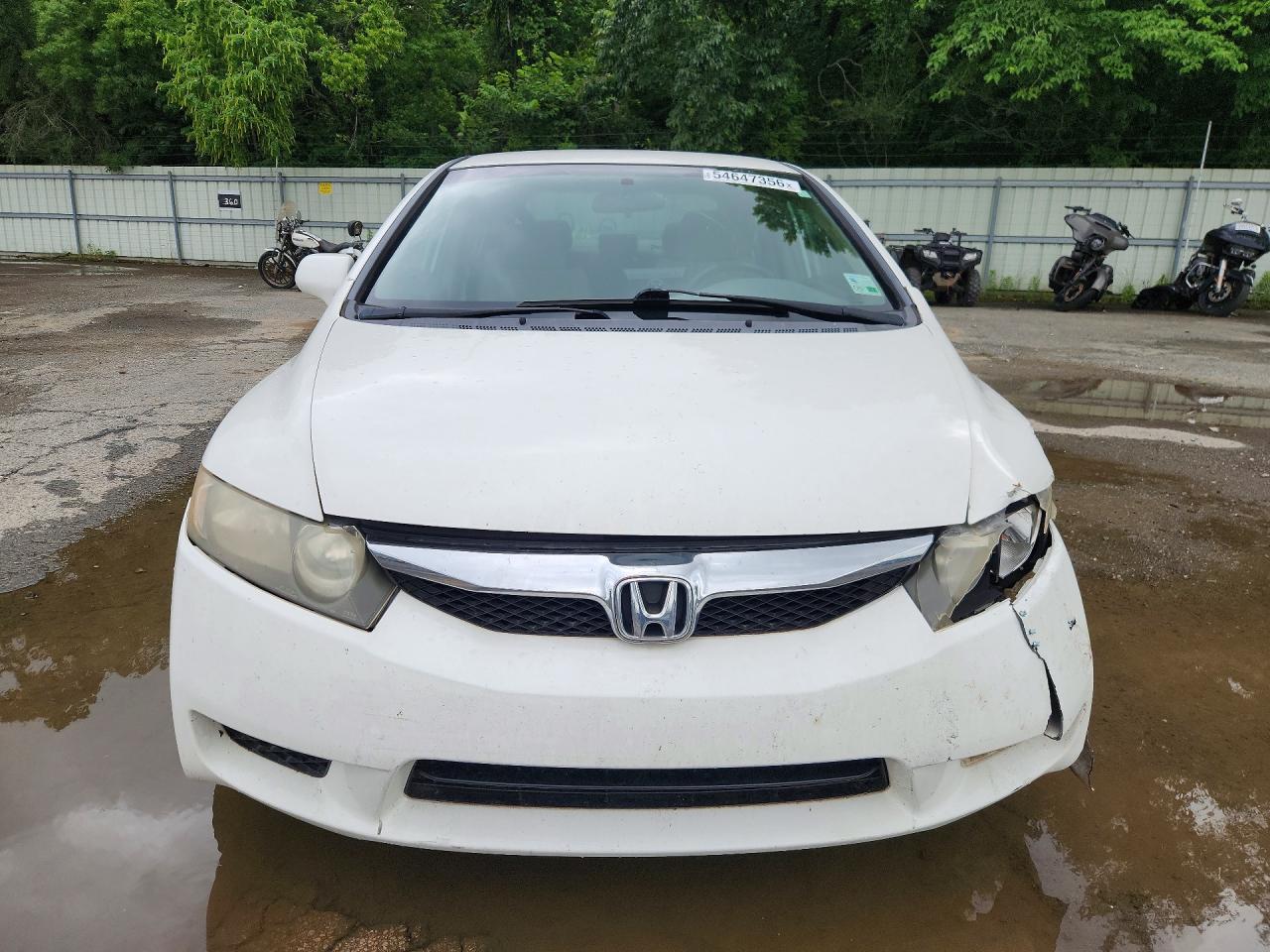 2010 Honda Civic Lx White vin: 19XFA1F55AE050272