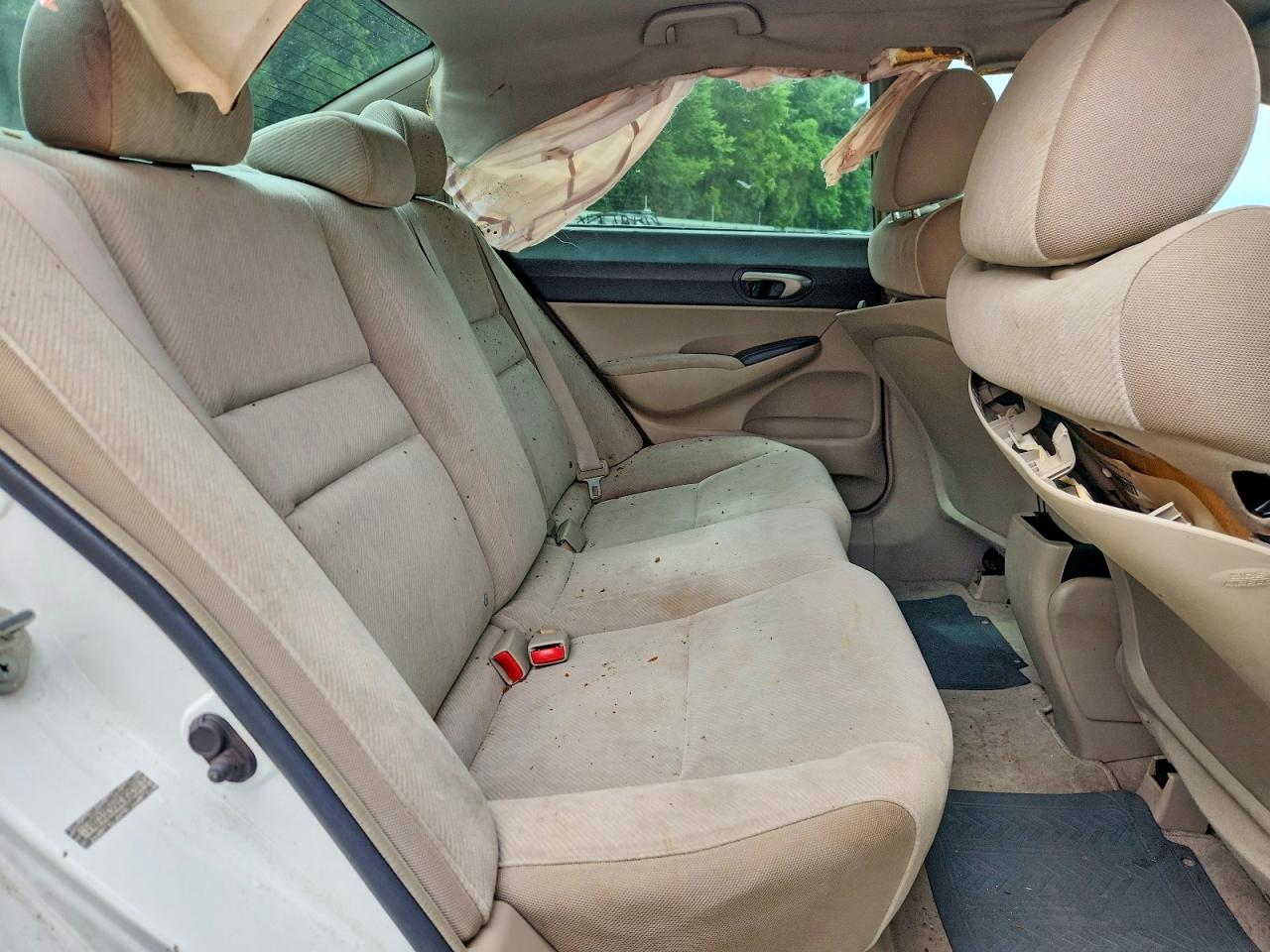 2010 Honda Civic Lx White vin: 19XFA1F55AE050272