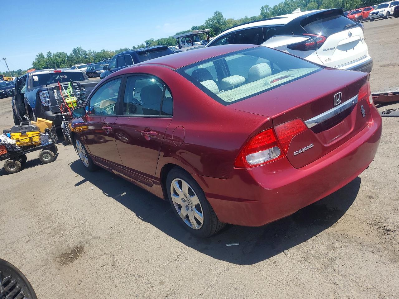 2011 Honda Civic Lx Red vin: 19XFA1F55BE005205