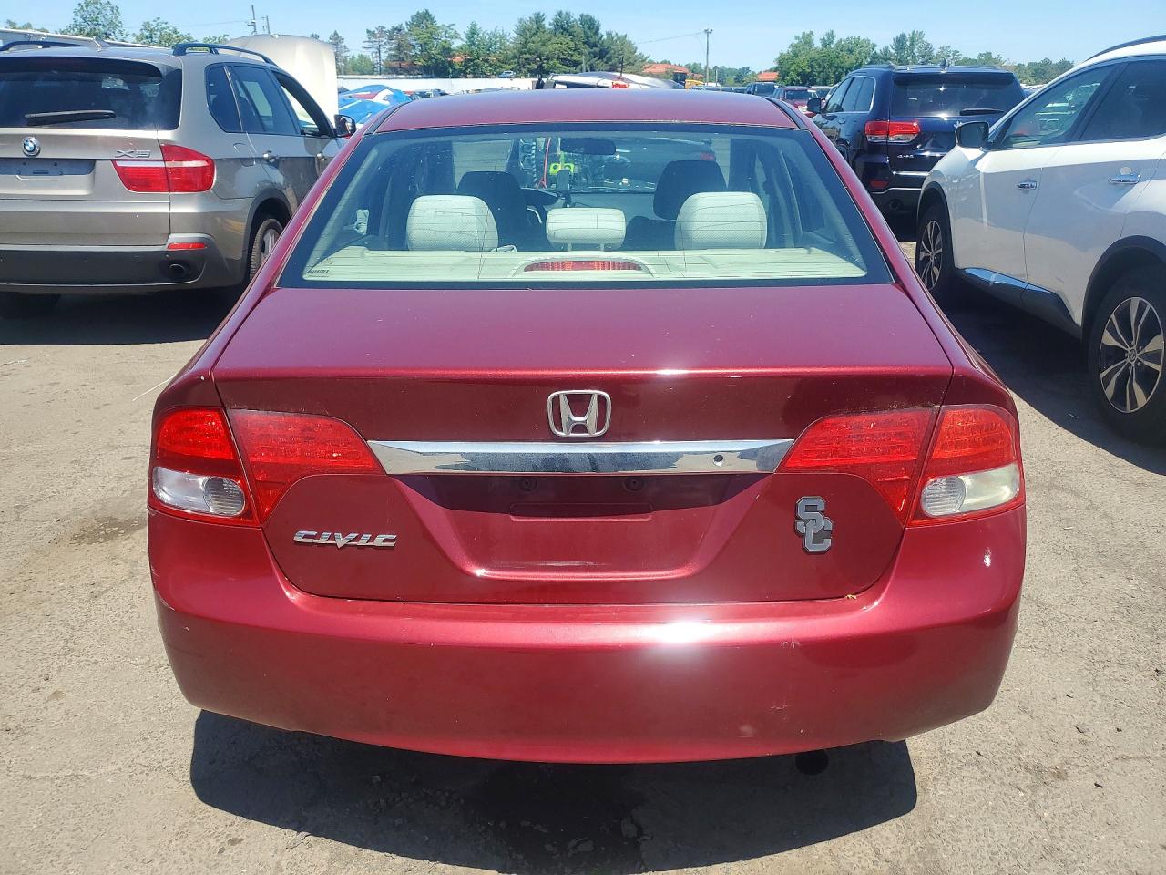 2011 Honda Civic Lx Red vin: 19XFA1F55BE005205