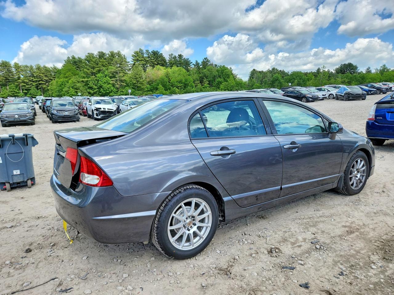 2011 Honda Civic Lx Gray vin: 19XFA1F55BE017113