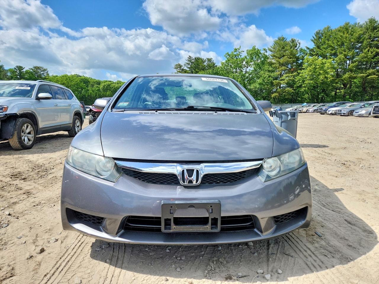 2011 Honda Civic Lx Gray vin: 19XFA1F55BE017113
