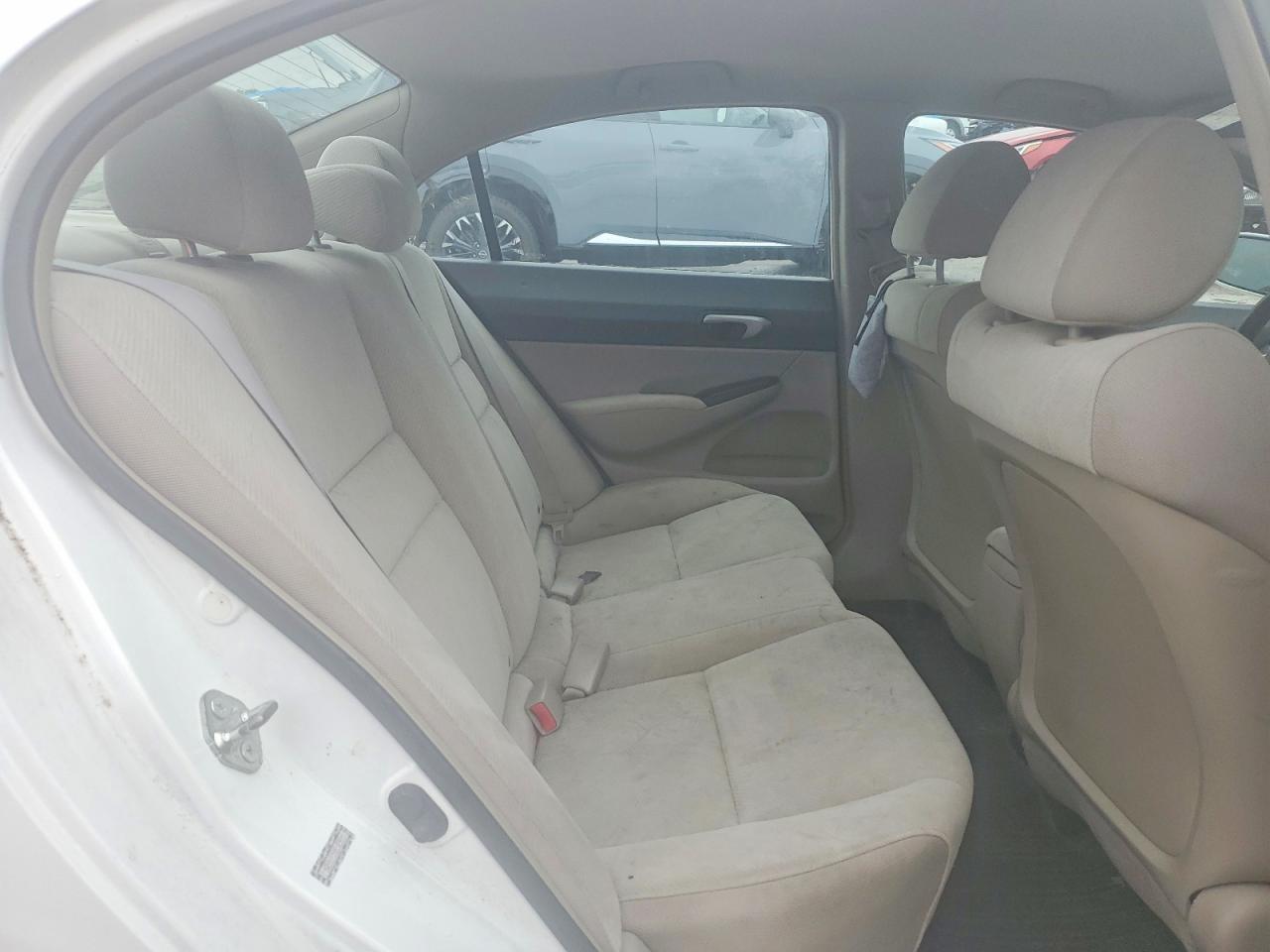 2011 Honda Civic Lx White vin: 19XFA1F55BE029813
