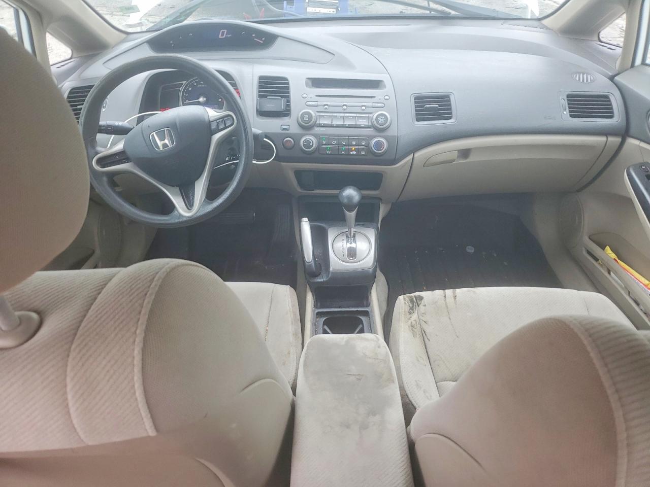 2011 Honda Civic Lx White vin: 19XFA1F55BE029813