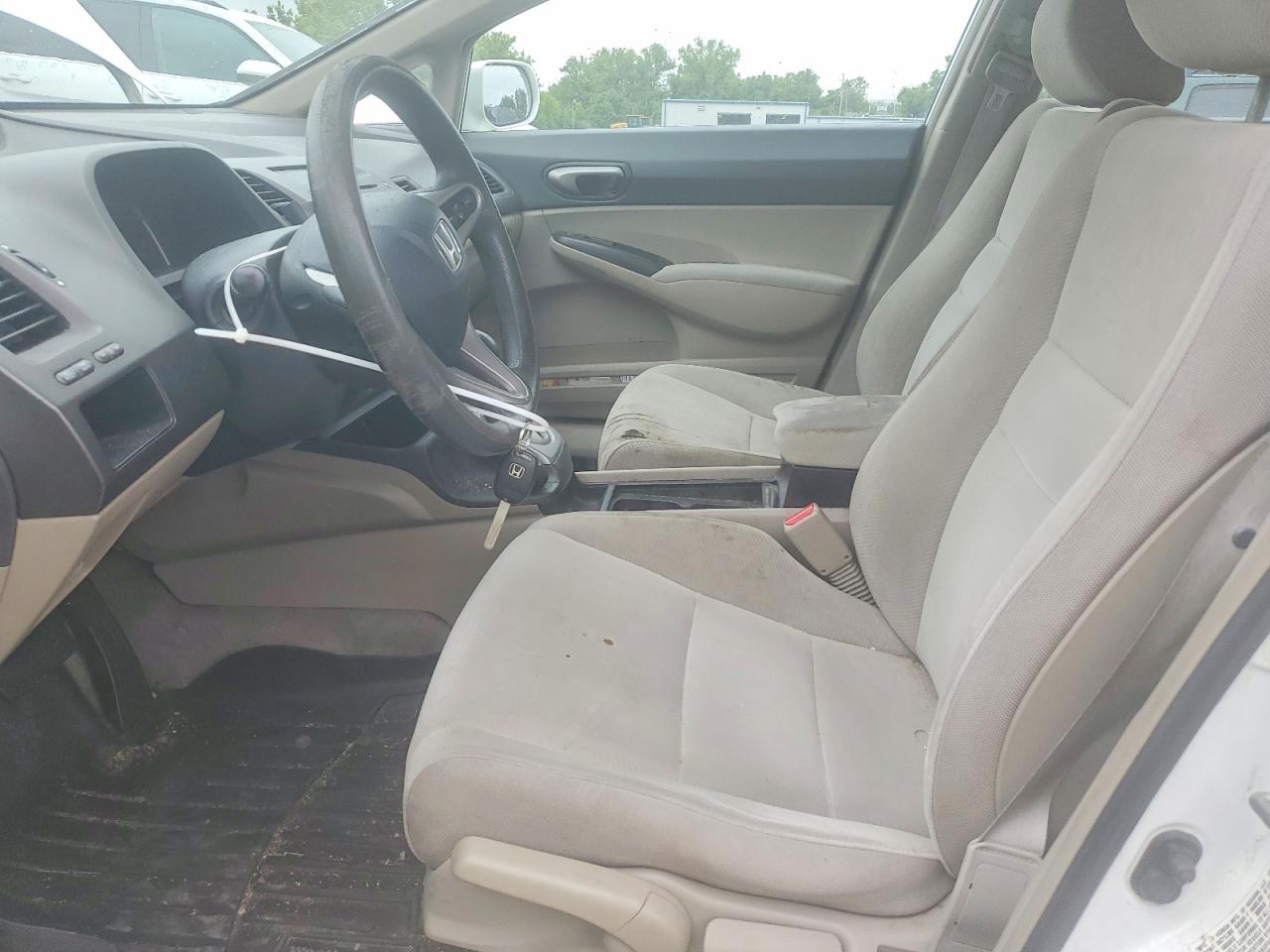 2011 Honda Civic Lx White vin: 19XFA1F55BE029813
