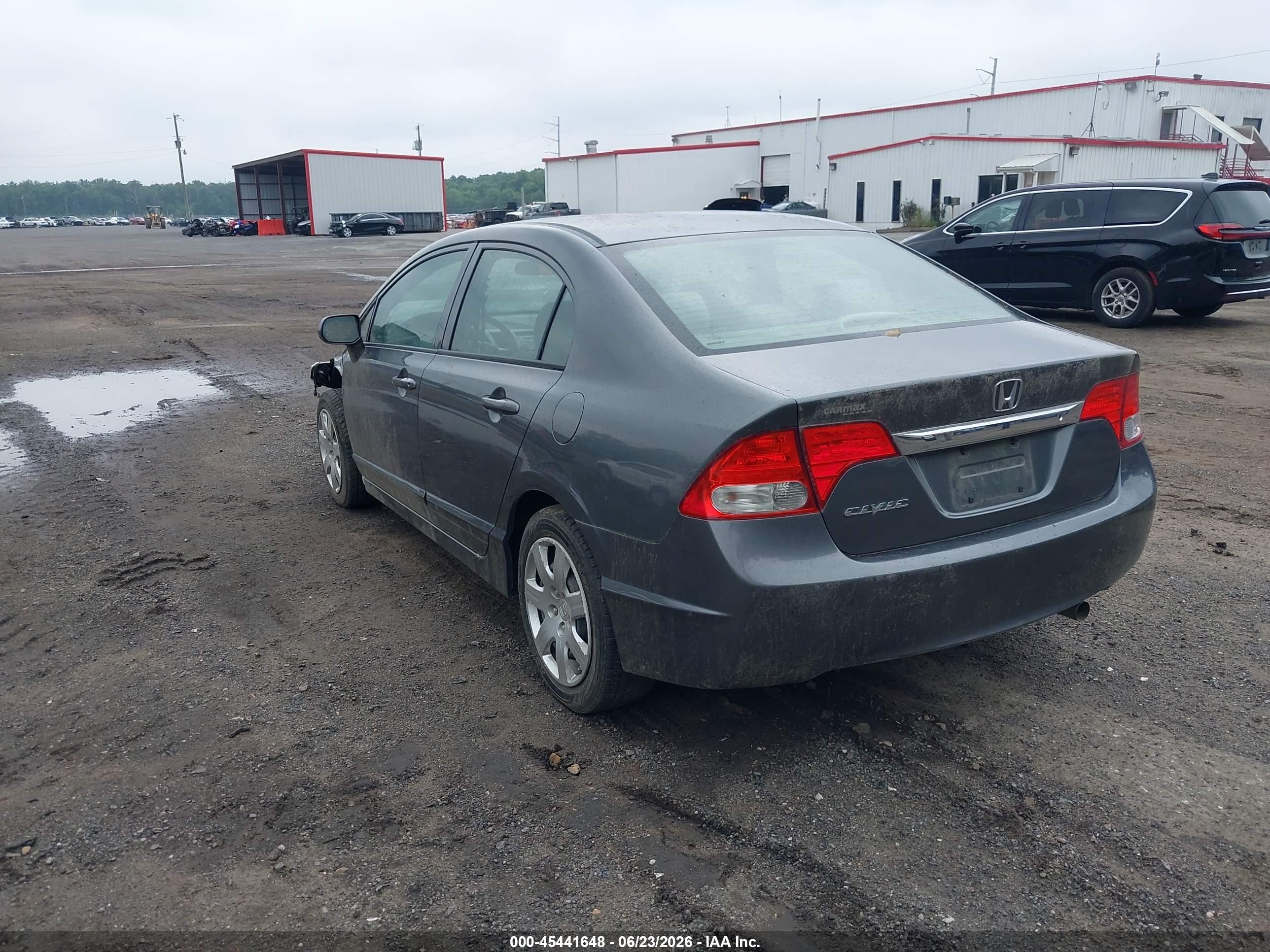 2011 Honda Civic Lx Gray vin: 19XFA1F55BE038740