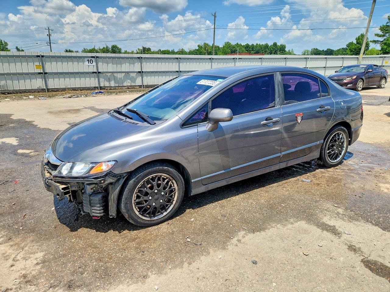 2011 Honda Civic Lx Gray vin: 19XFA1F55BE044523