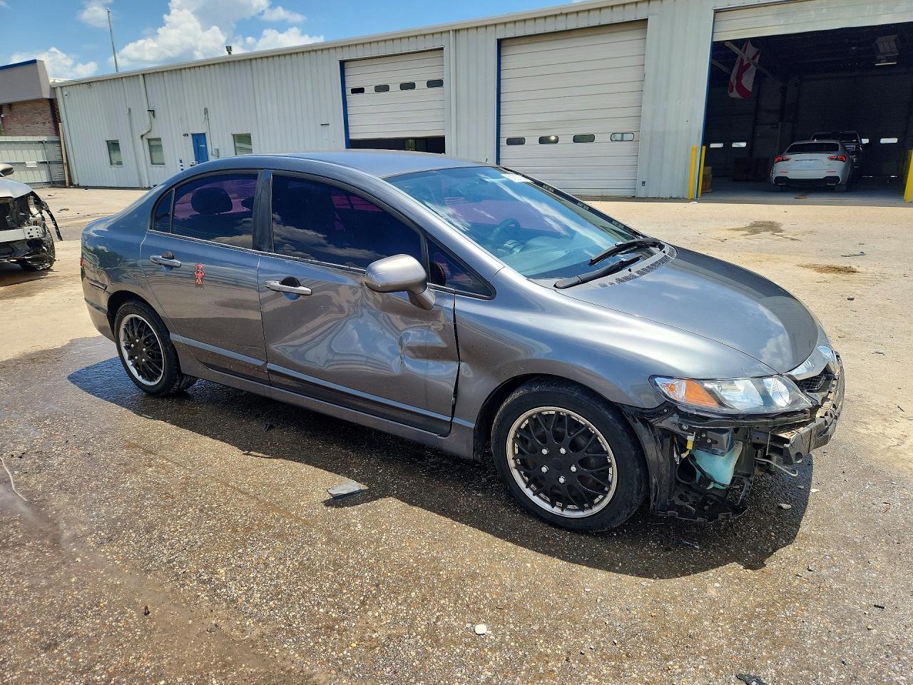 2011 Honda Civic Lx Gray vin: 19XFA1F55BE044523