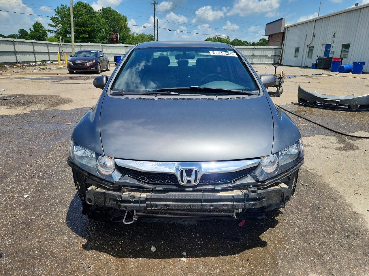 2011 Honda Civic Lx Gray vin: 19XFA1F55BE044523