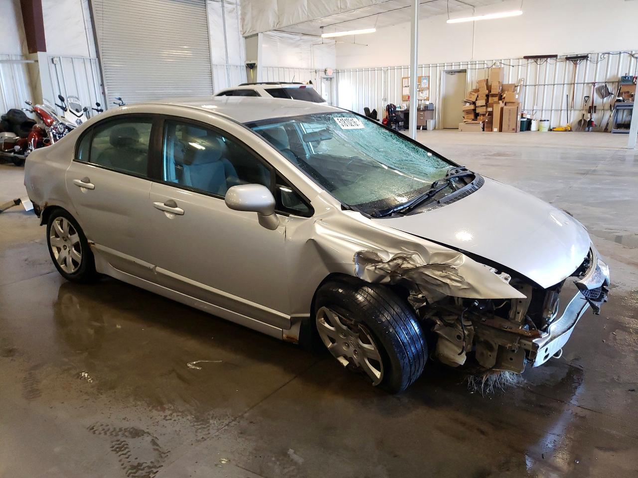 2010 Honda Civic Lx Silver vin: 19XFA1F56AE013151