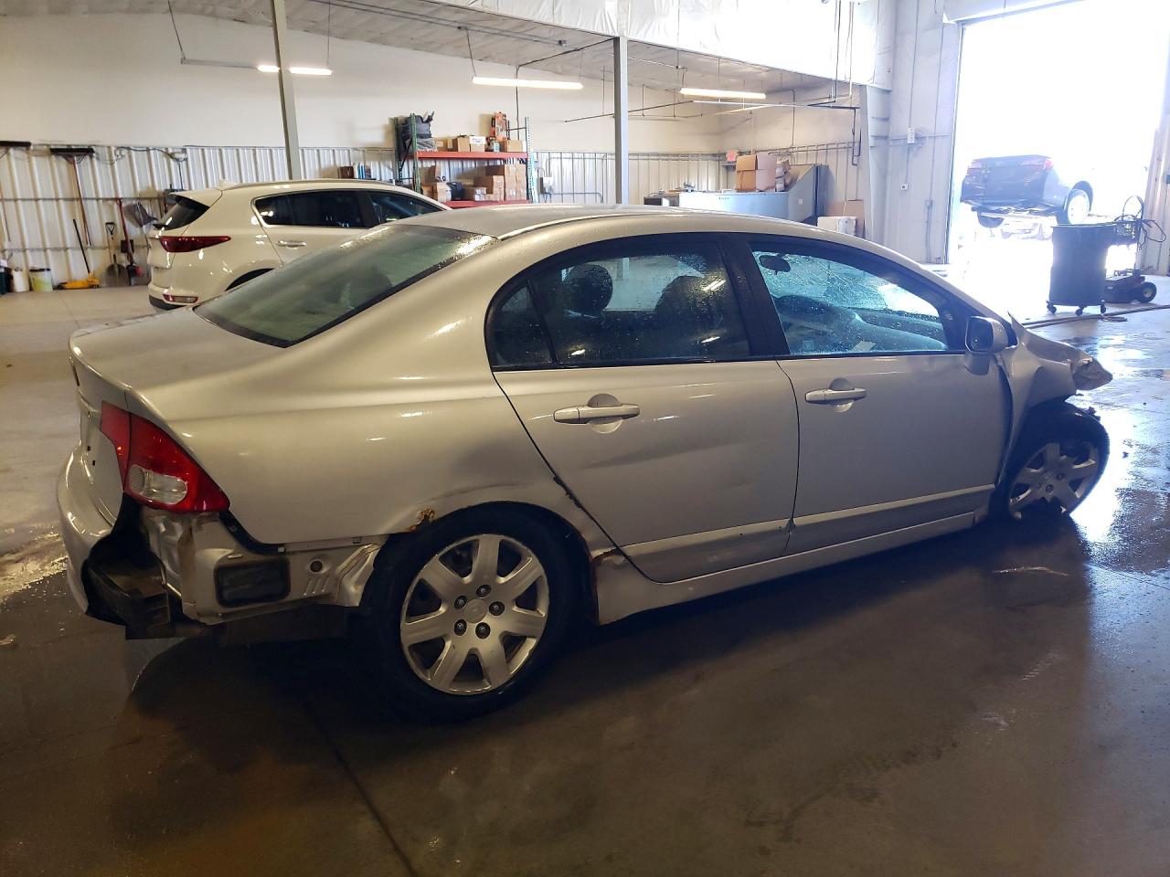 2010 Honda Civic Lx Silver vin: 19XFA1F56AE013151