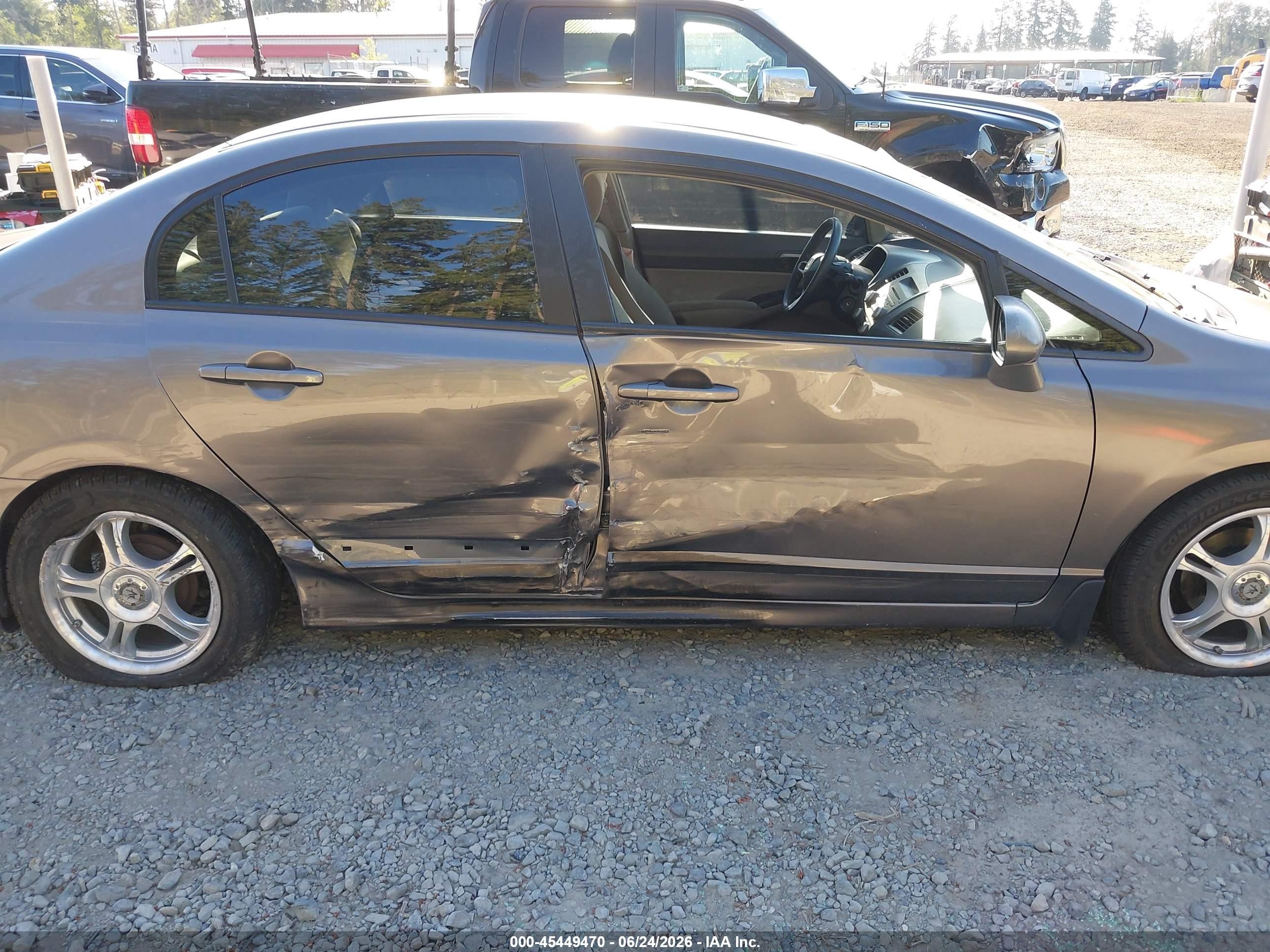 2010 Honda Civic Lx Gray vin: 19XFA1F56AE015837