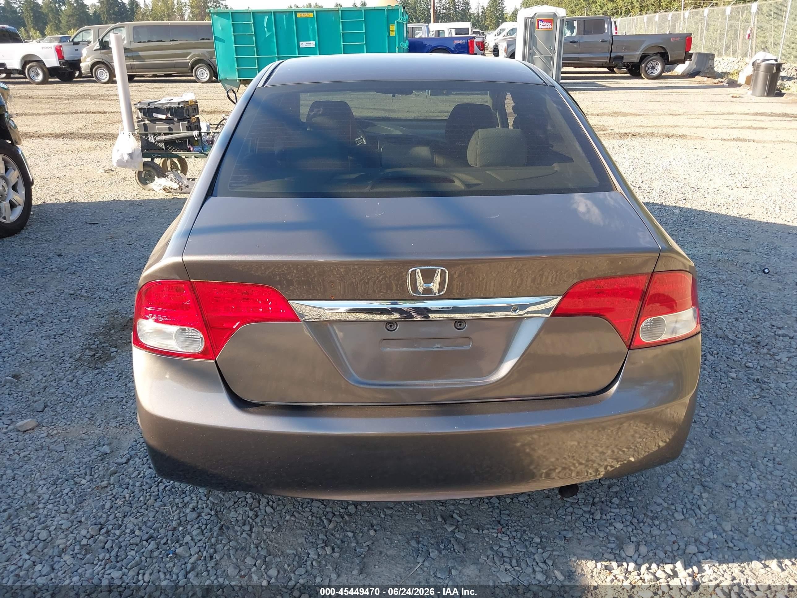 2010 Honda Civic Lx Gray vin: 19XFA1F56AE015837
