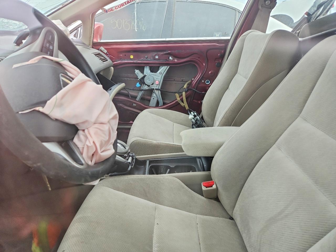 2010 Honda Civic Lx Burgundy vin: 19XFA1F56AE020617