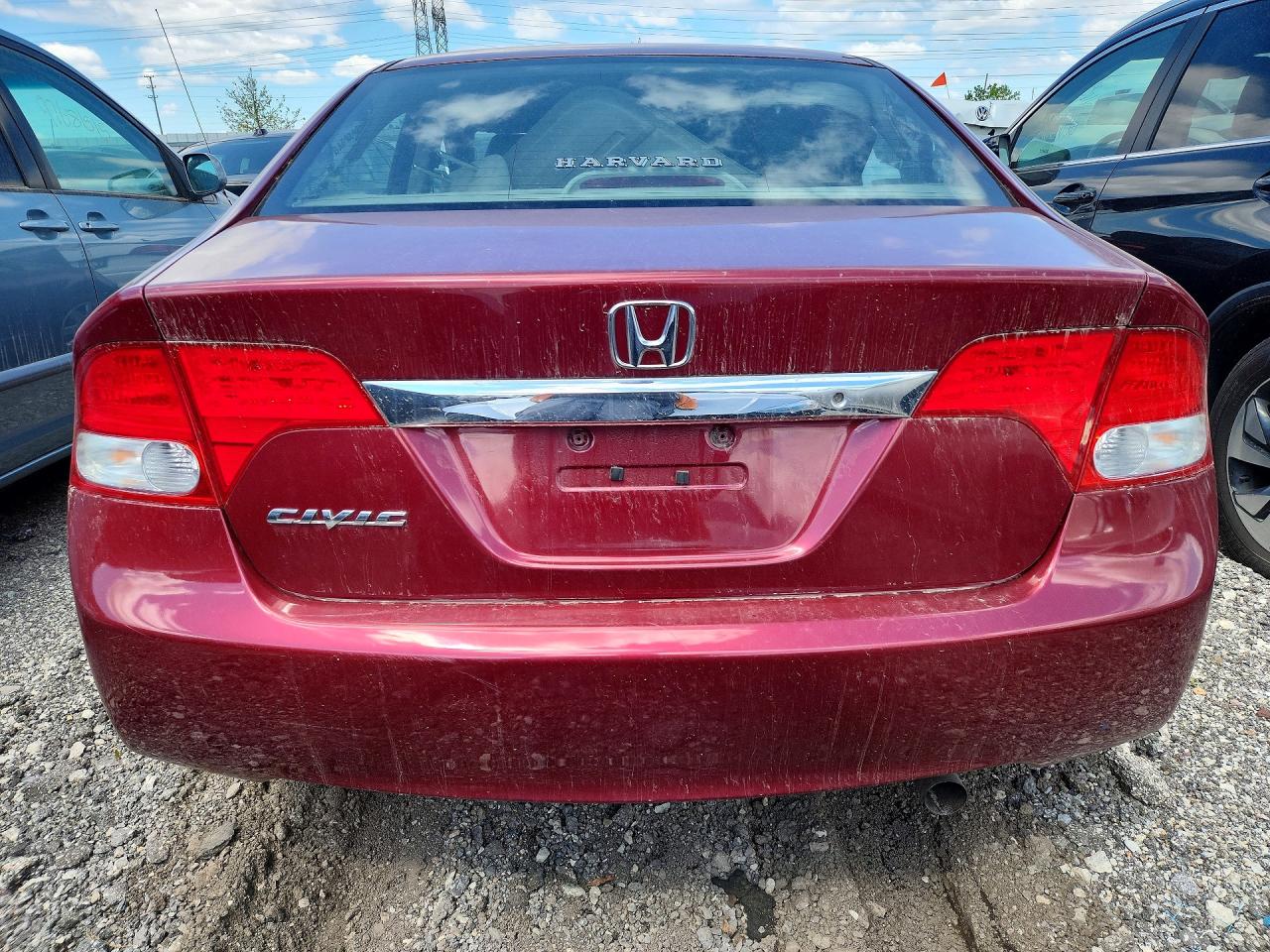 2010 Honda Civic Lx Burgundy vin: 19XFA1F56AE020617