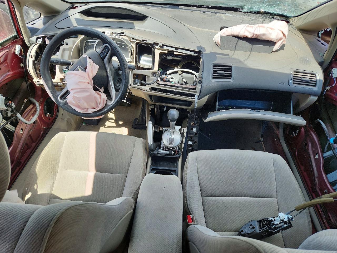 2010 Honda Civic Lx Burgundy vin: 19XFA1F56AE020617