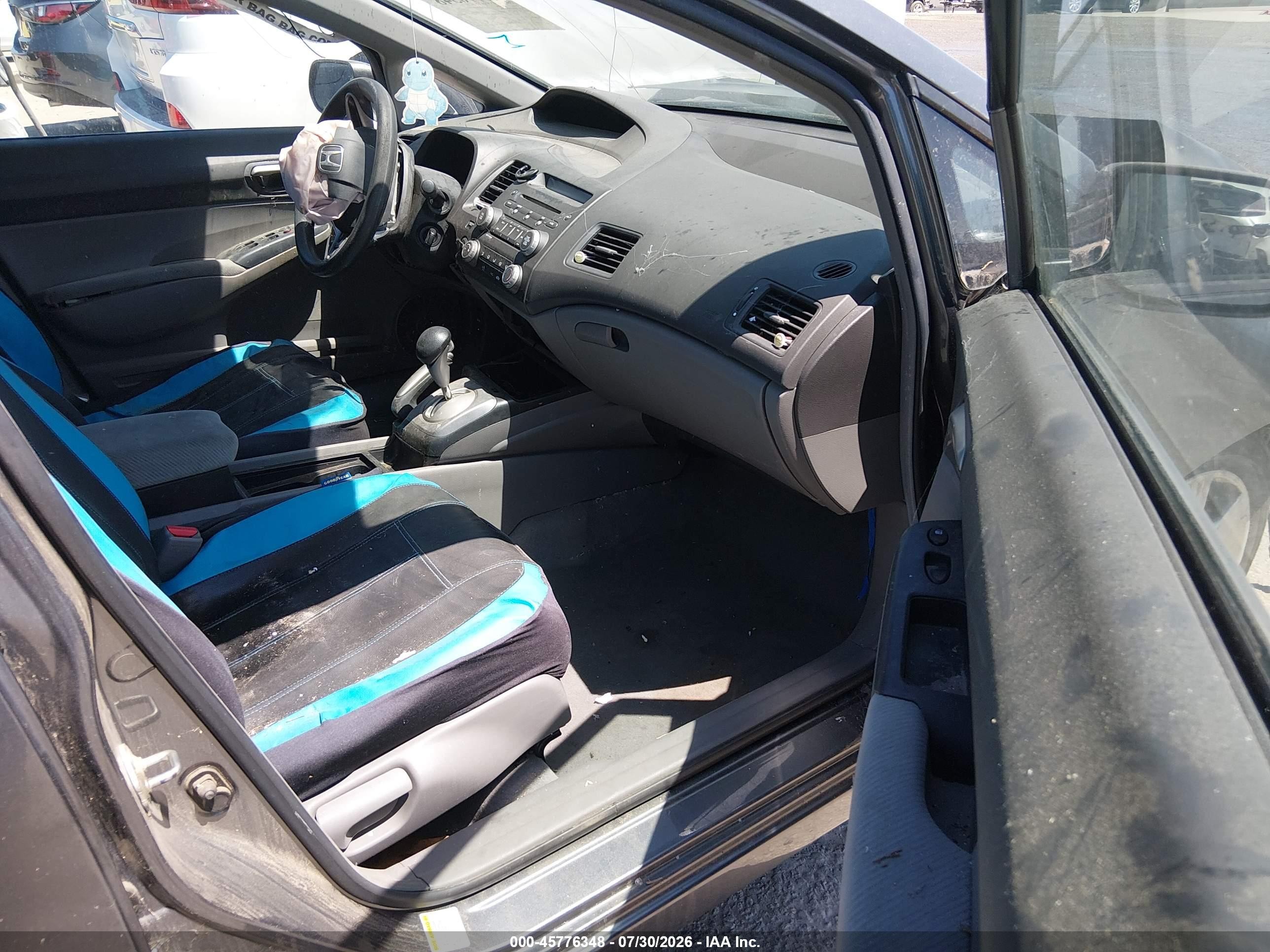 2010 Honda Civic Lx Gray vin: 19XFA1F56AE037479