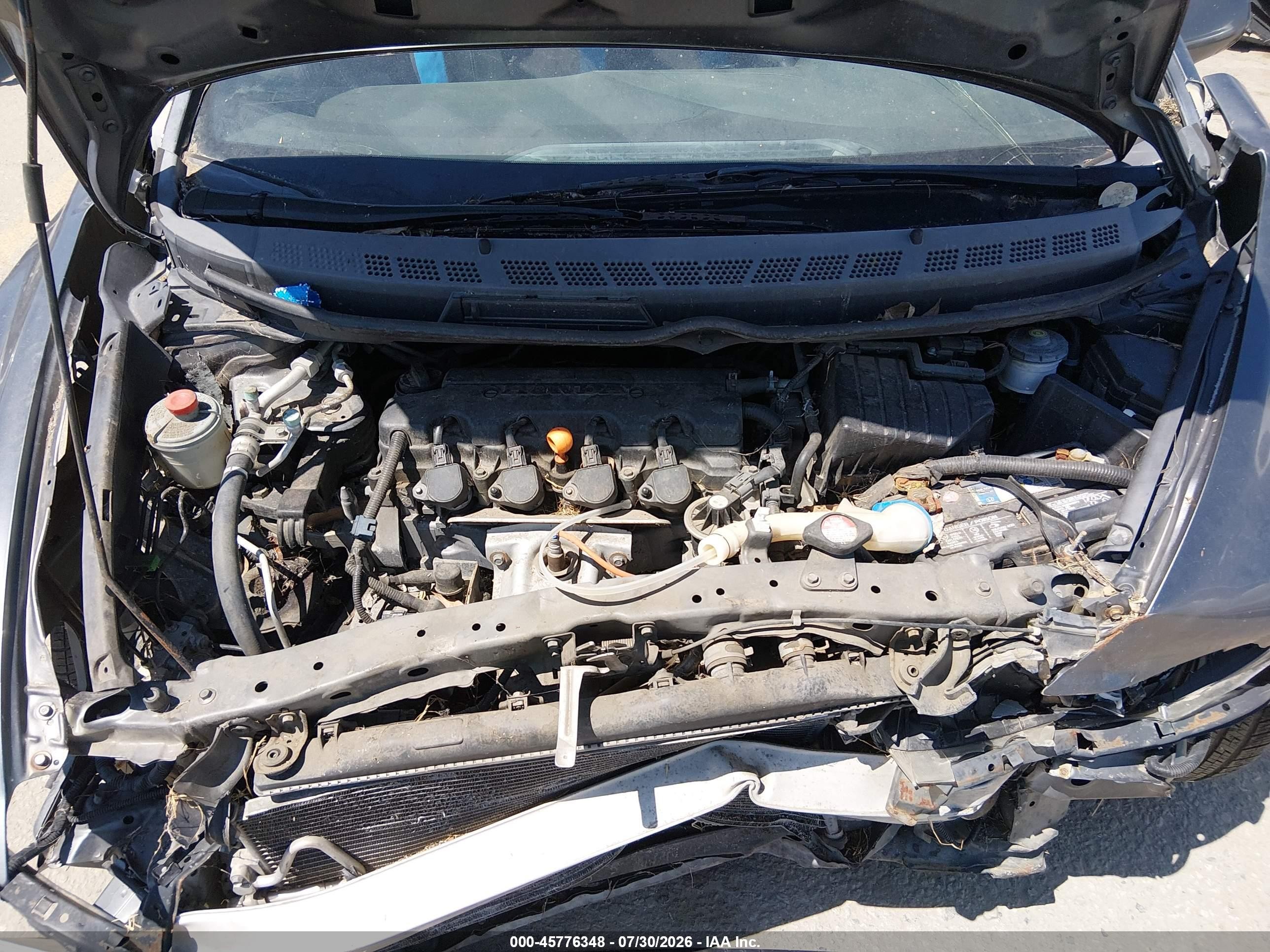 2010 Honda Civic Lx Gray vin: 19XFA1F56AE037479