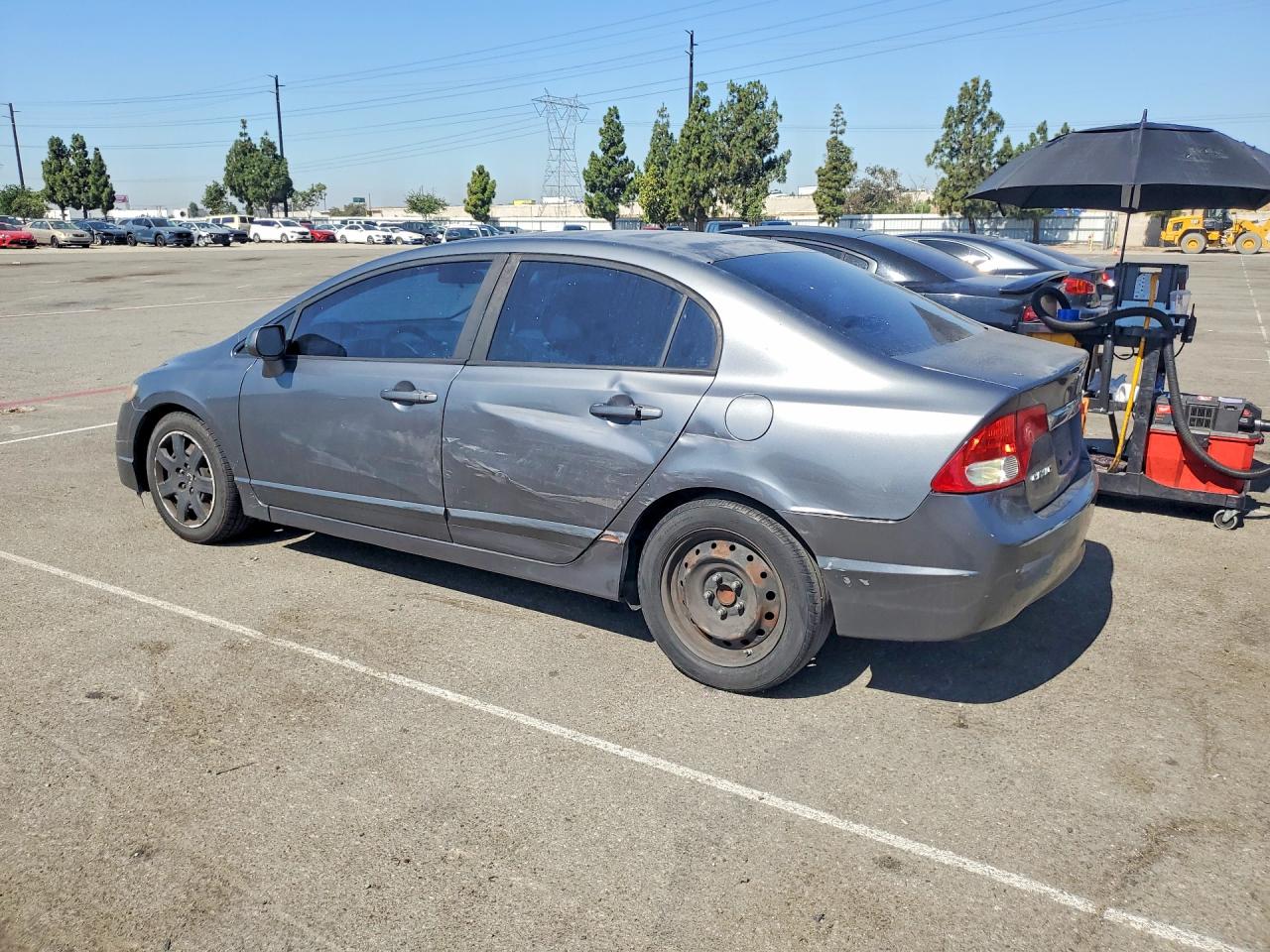 2010 Honda Civic Lx Gray vin: 19XFA1F56AE049583