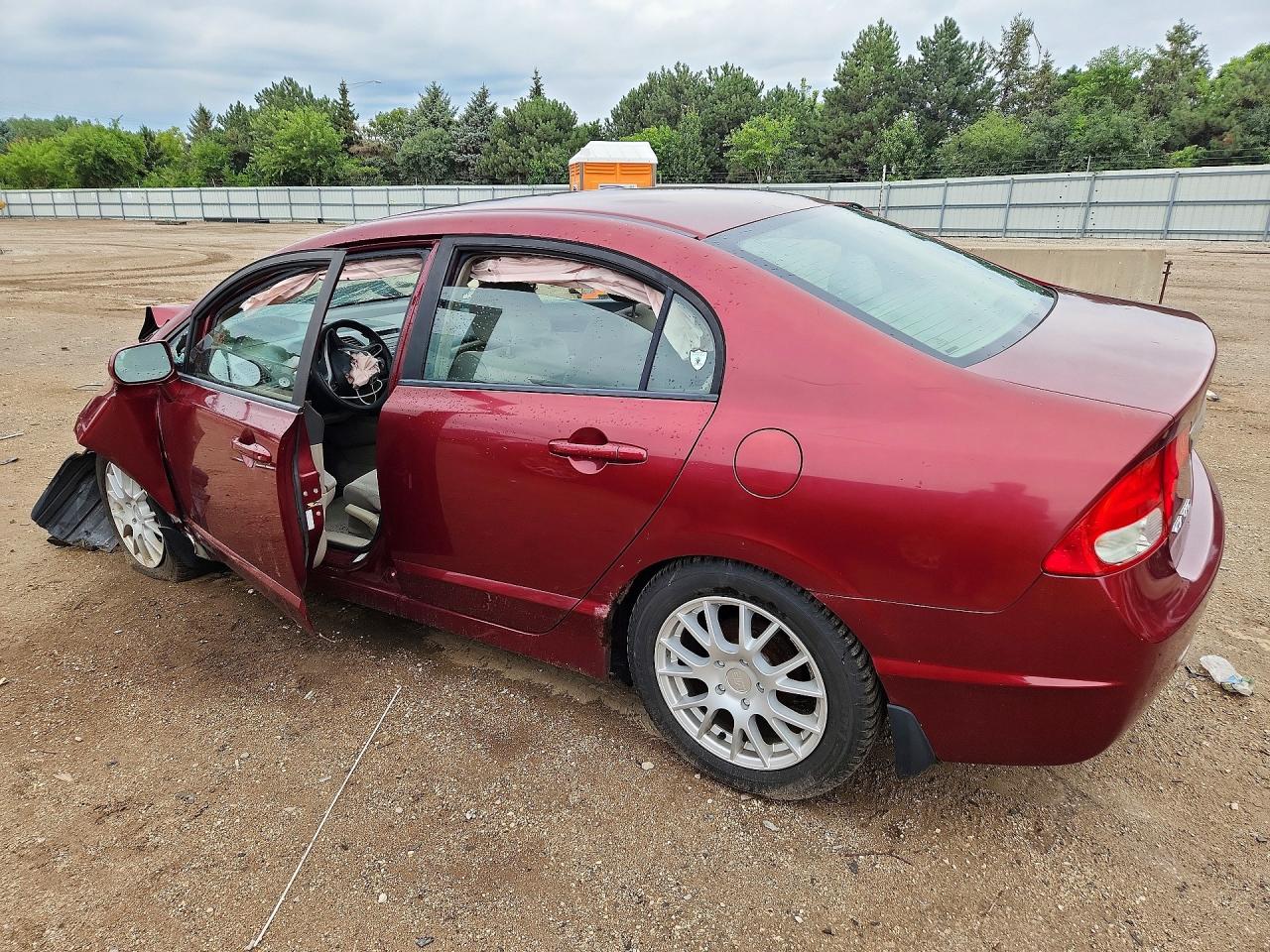 2010 Honda Civic Lx Burgundy vin: 19XFA1F56AE050331