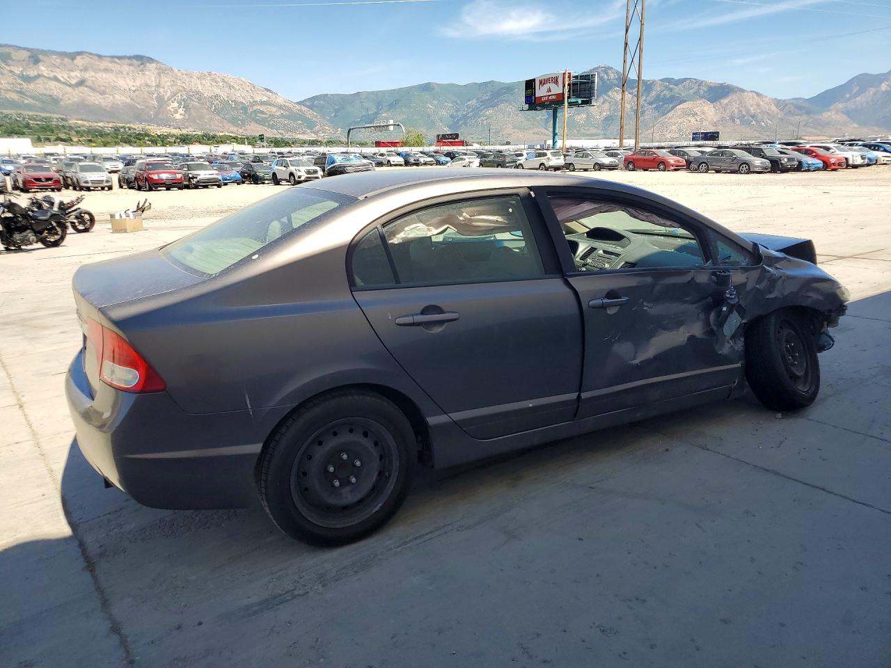 2010 Honda Civic Lx Gray vin: 19XFA1F56AE063466
