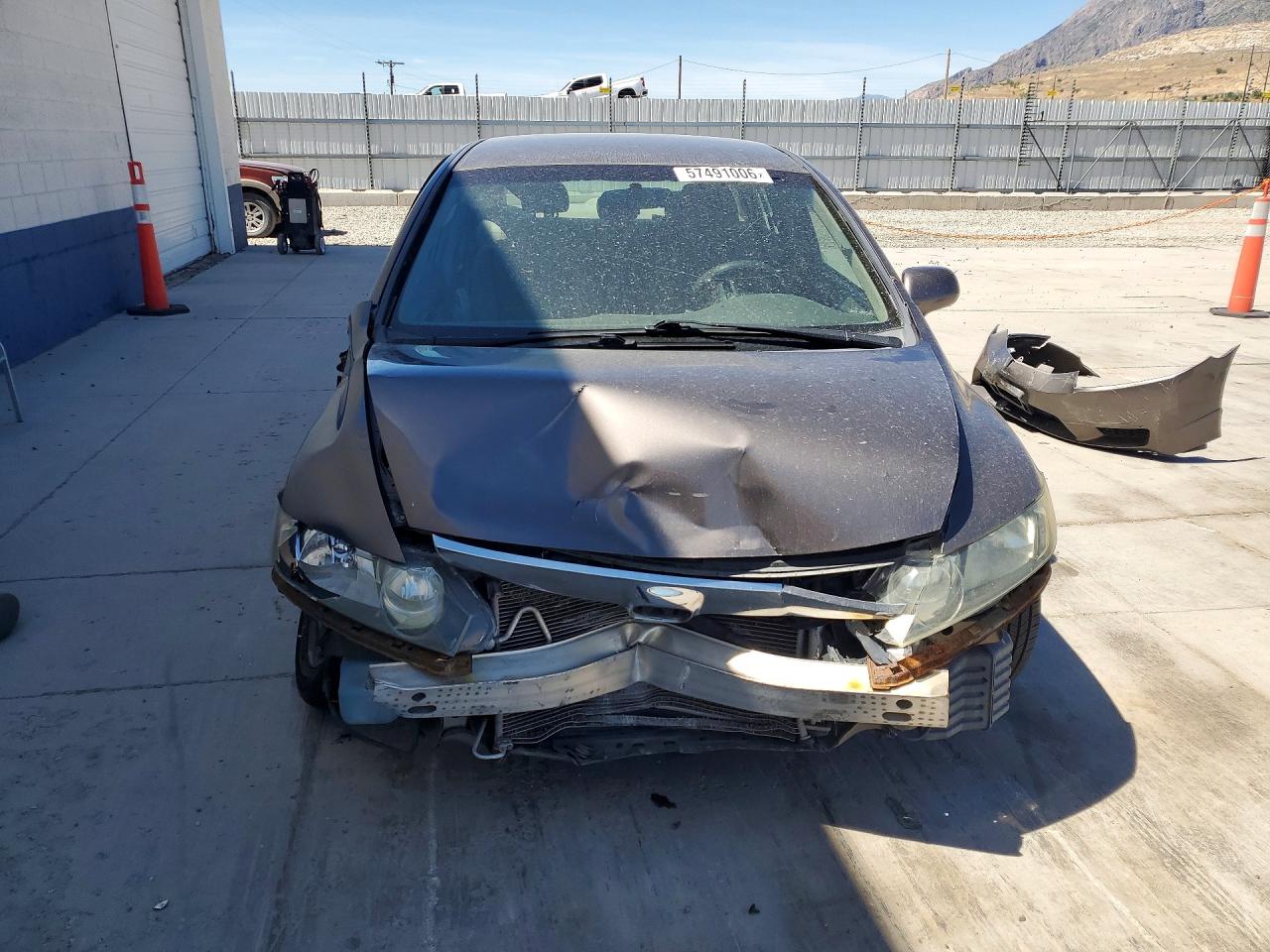 2010 Honda Civic Lx Gray vin: 19XFA1F56AE063466