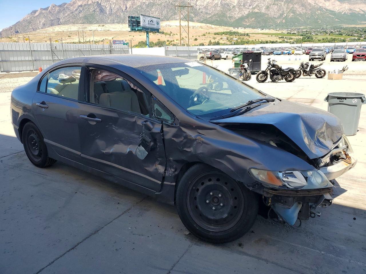 2010 Honda Civic Lx Gray vin: 19XFA1F56AE063466