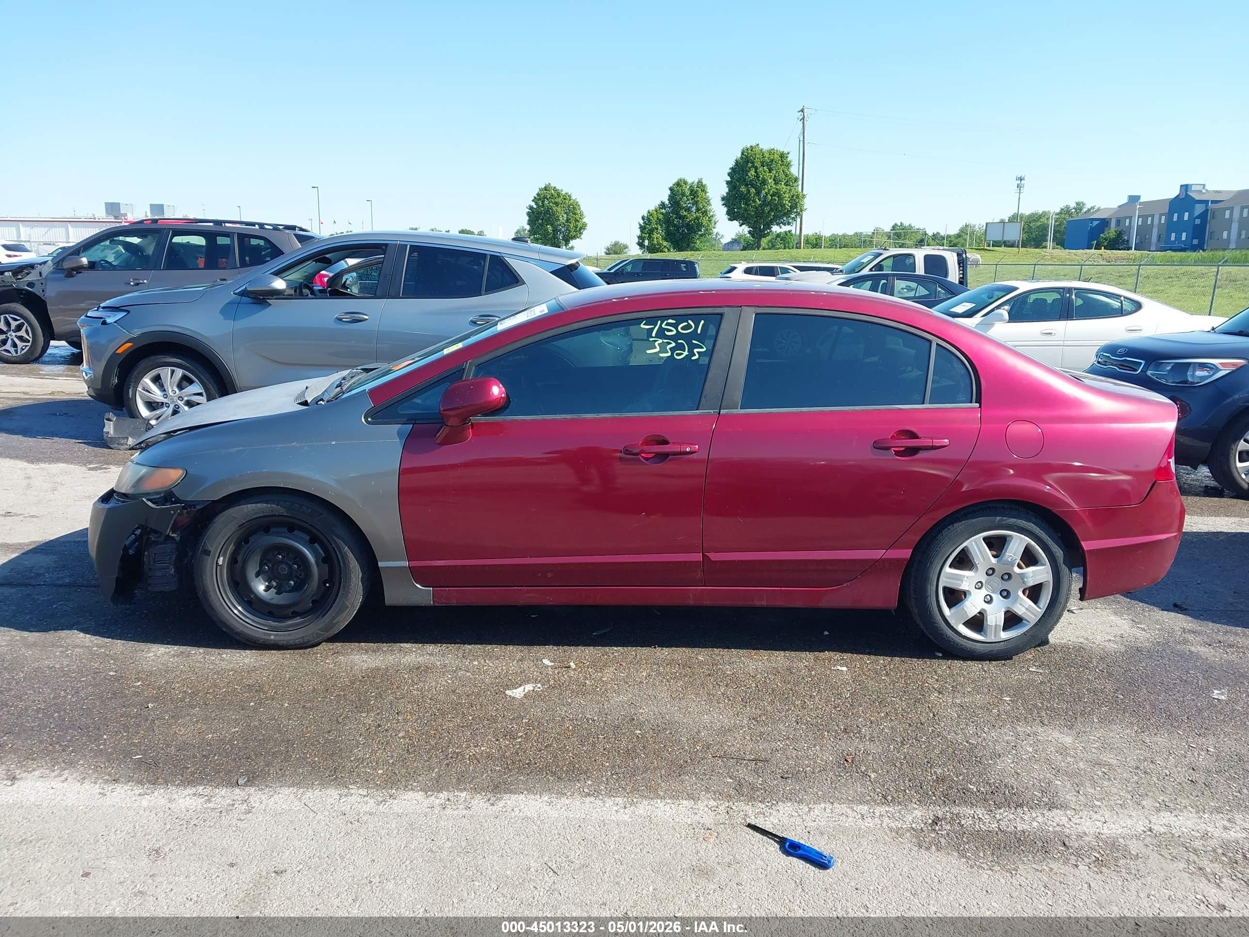 2010 Honda Civic Lx Красный vin: 19XFA1F56AE071969
