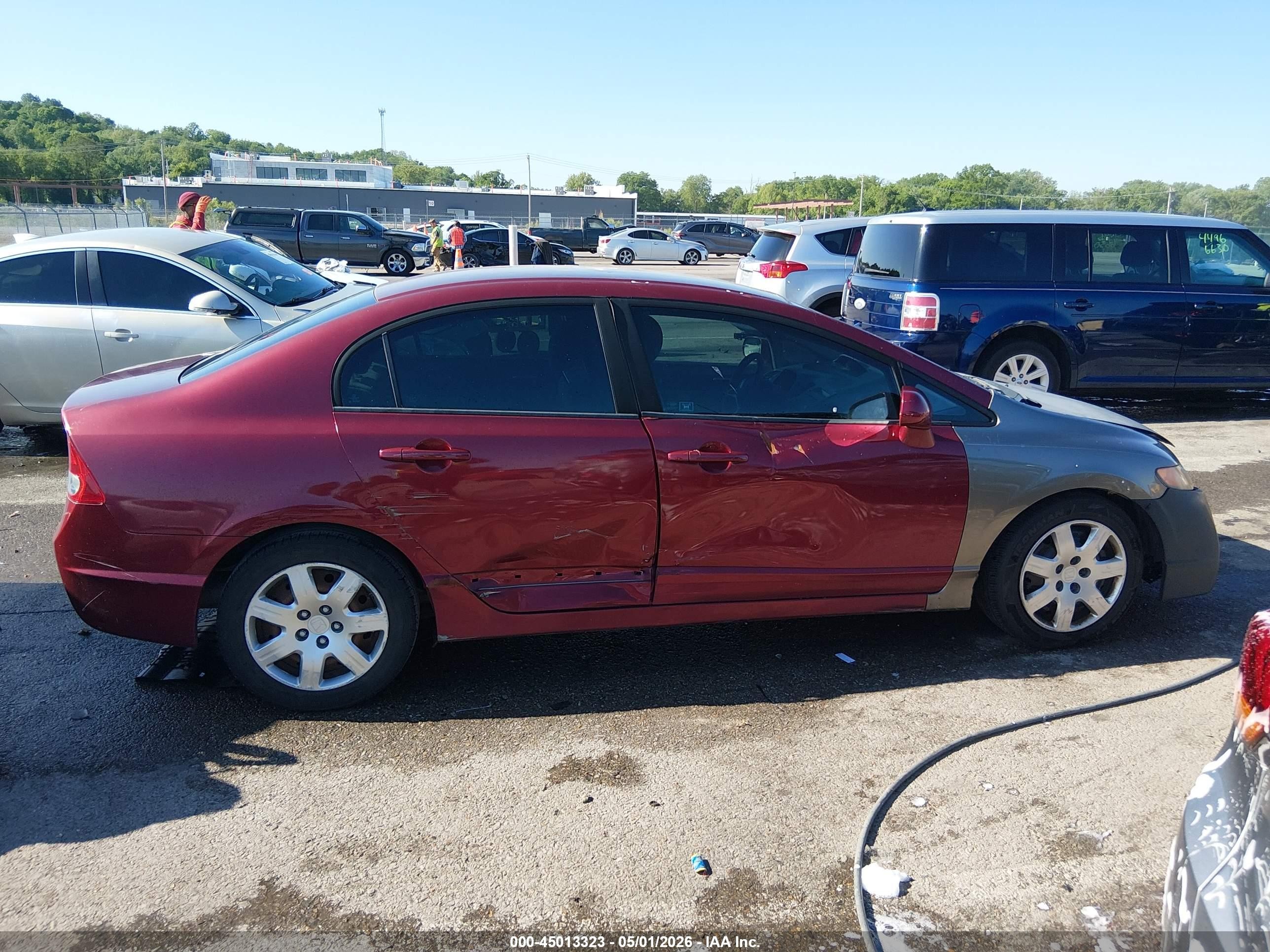 2010 Honda Civic Lx Красный vin: 19XFA1F56AE071969