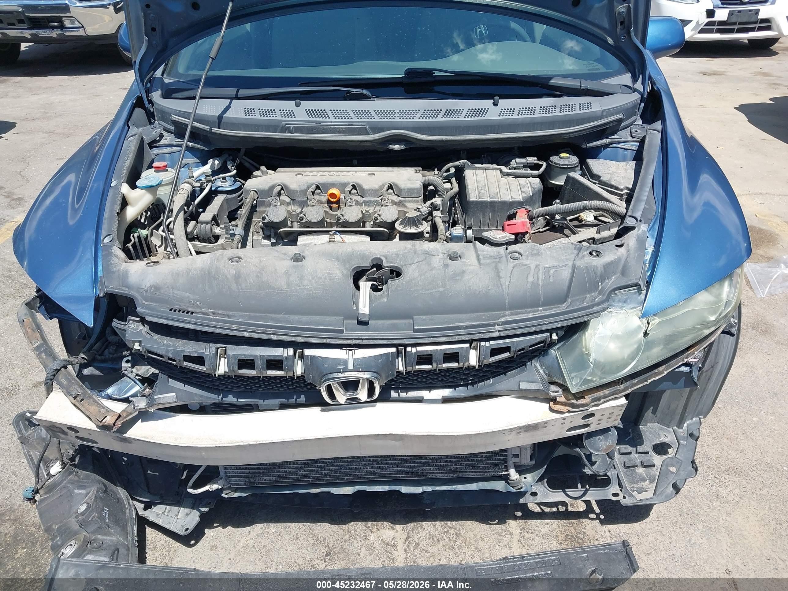 2010 Honda Civic Lx Blue vin: 19XFA1F56AE077738