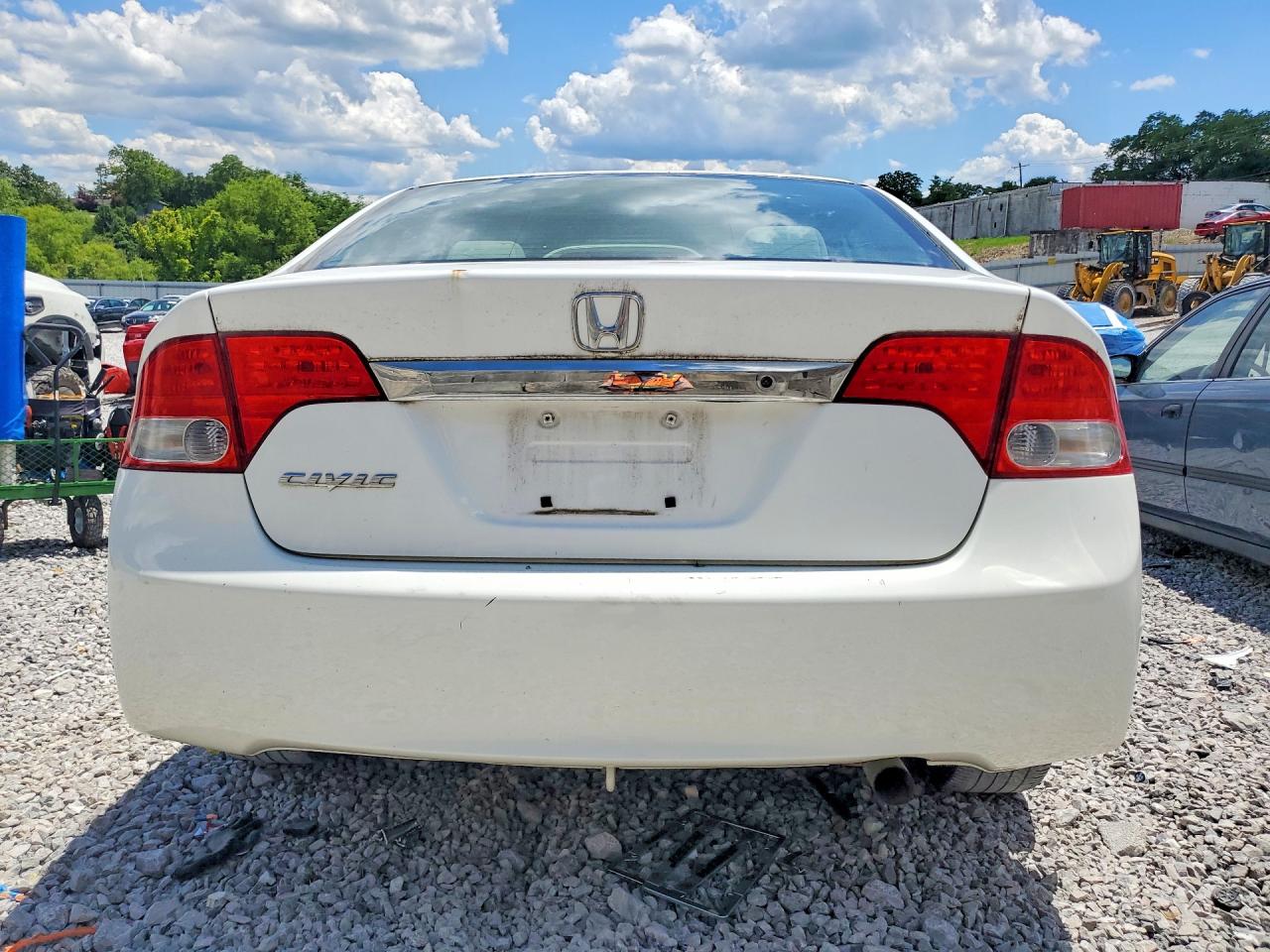 2011 Honda Civic Lx White vin: 19XFA1F56BE014334