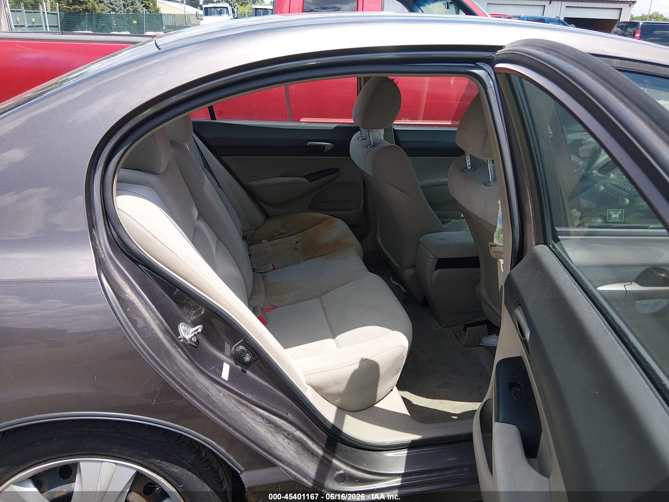 2011 Honda Civic Lx Gray vin: 19XFA1F56BE016827