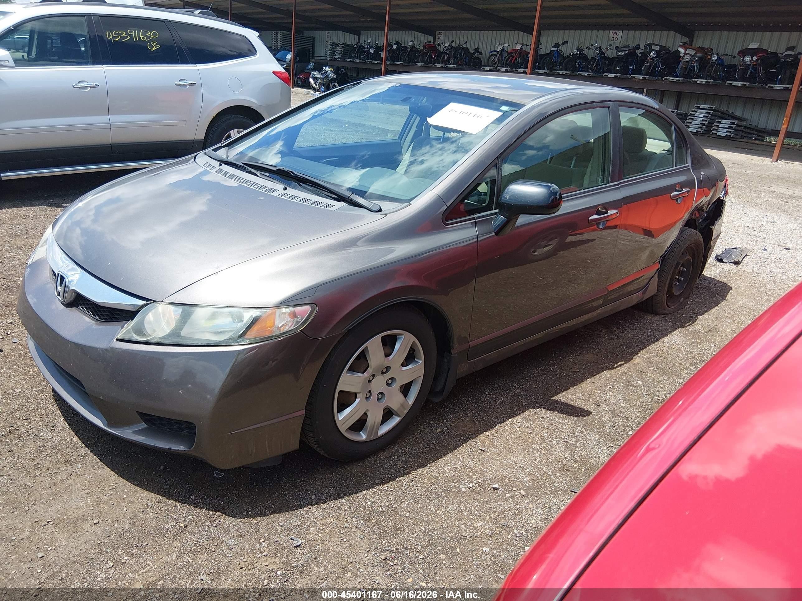 2011 Honda Civic Lx Gray vin: 19XFA1F56BE016827