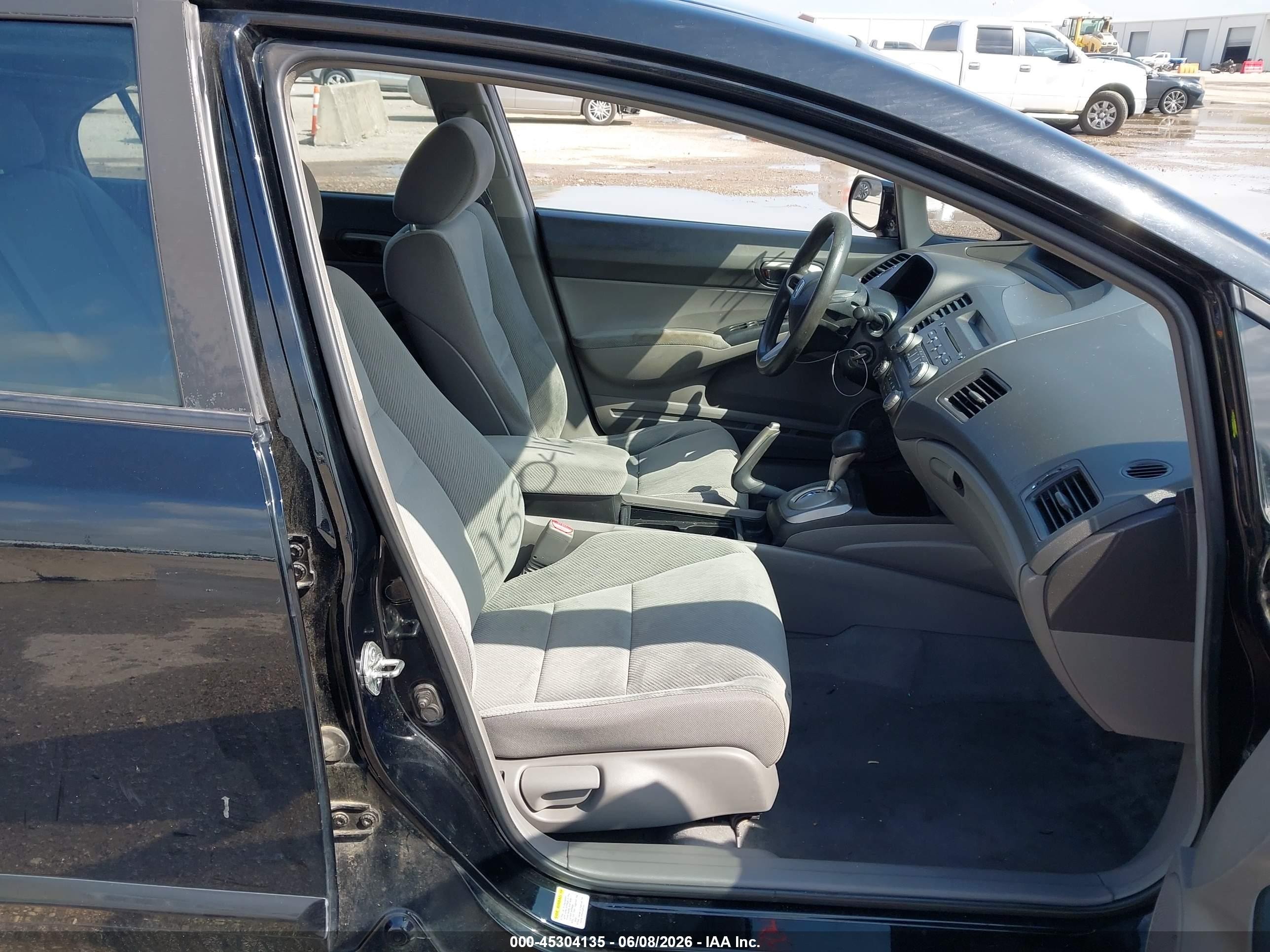 2011 Honda Civic Lx Black vin: 19XFA1F56BE043428