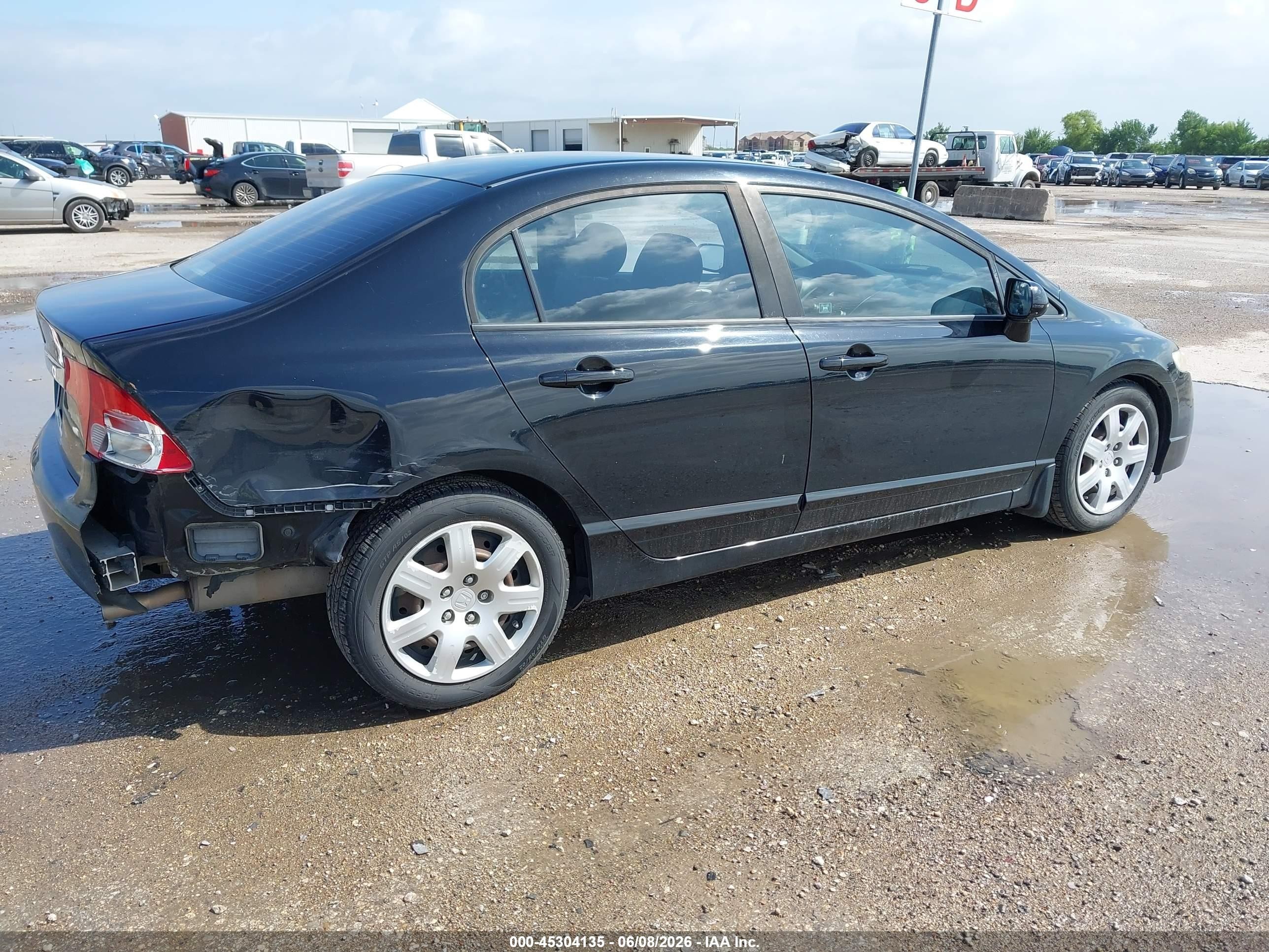 2011 Honda Civic Lx Black vin: 19XFA1F56BE043428