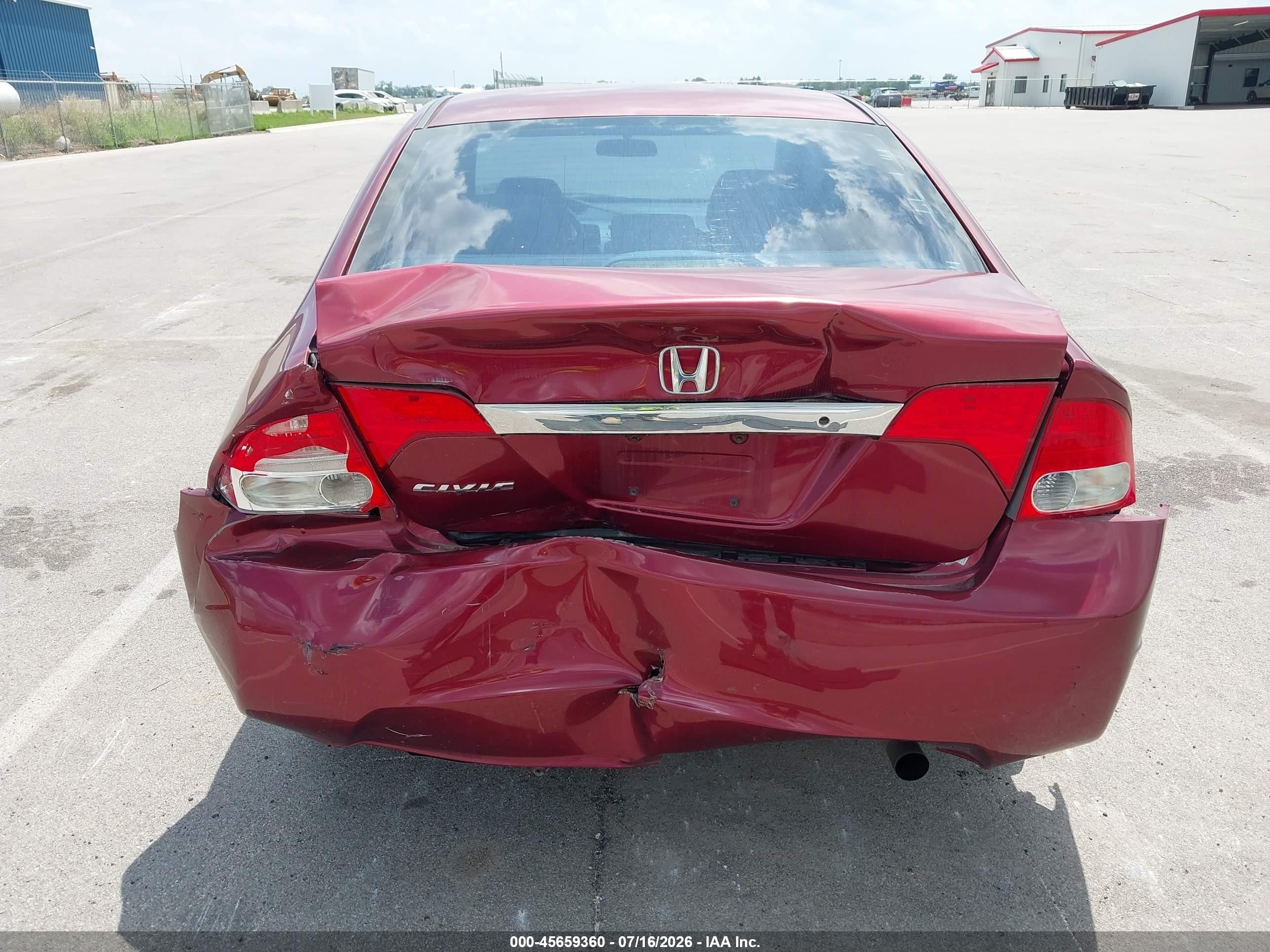 2010 Honda Civic Lx Red vin: 19XFA1F57AE025163