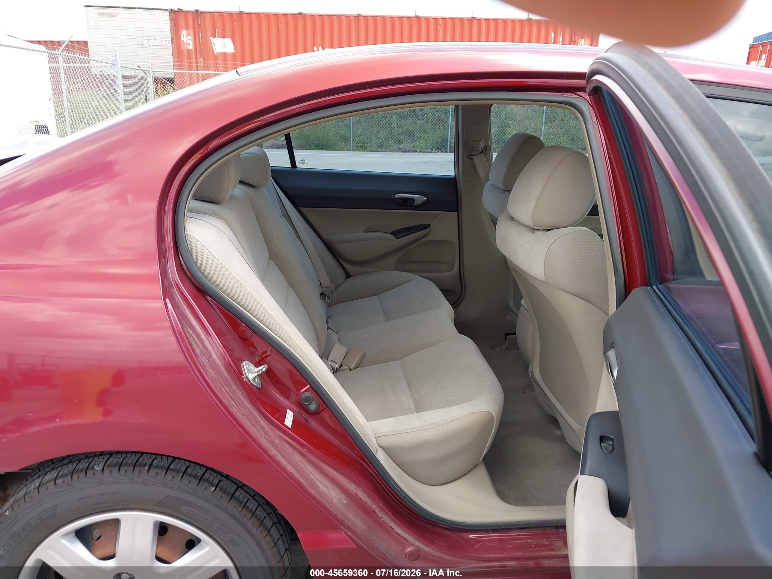 2010 Honda Civic Lx Red vin: 19XFA1F57AE025163