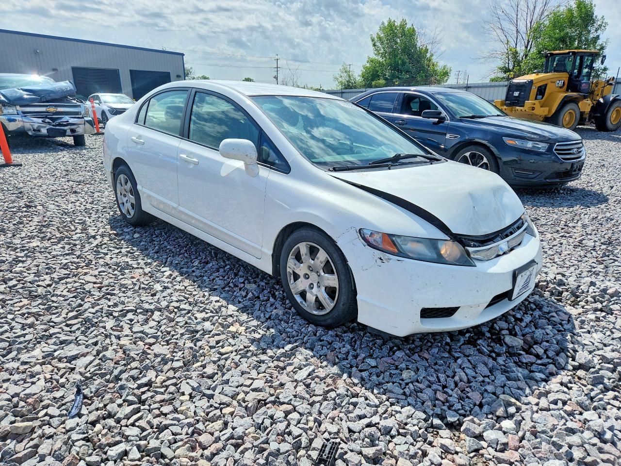 2010 Honda Civic Lx Белый vin: 19XFA1F57AE040438