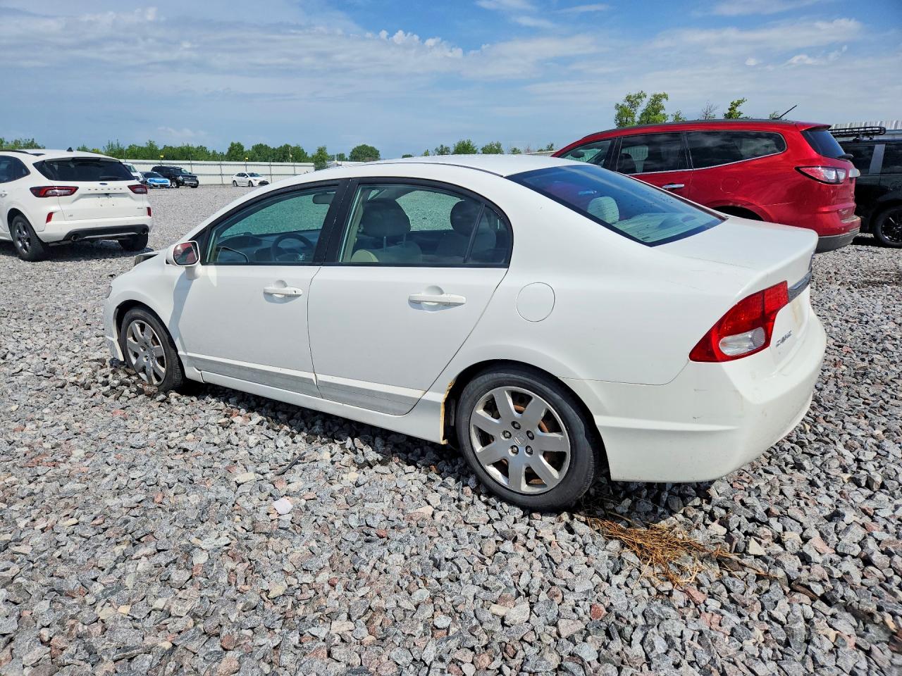 2010 Honda Civic Lx Белый vin: 19XFA1F57AE040438