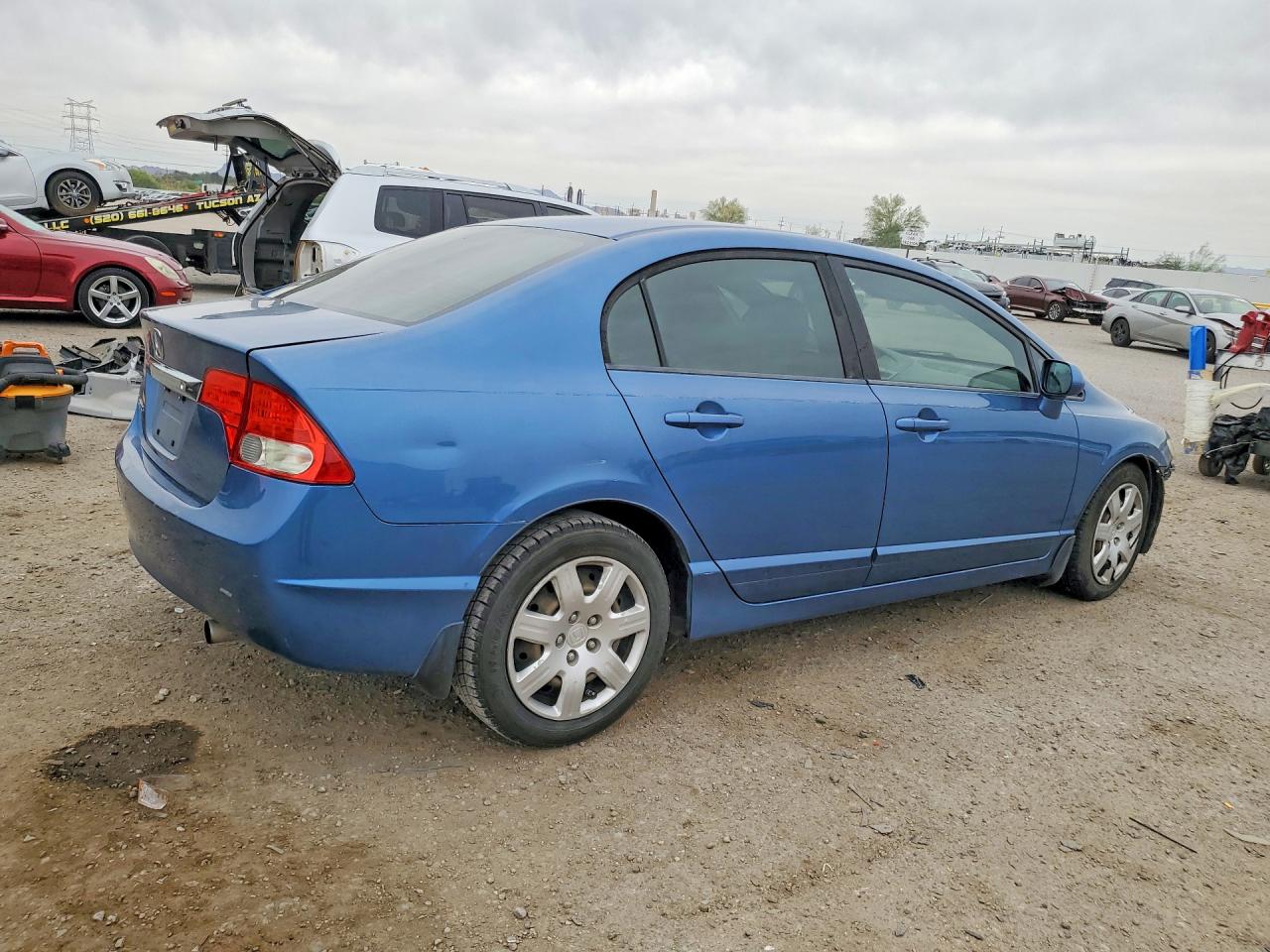 2010 Honda Civic Lx Blue vin: 19XFA1F57AE057546