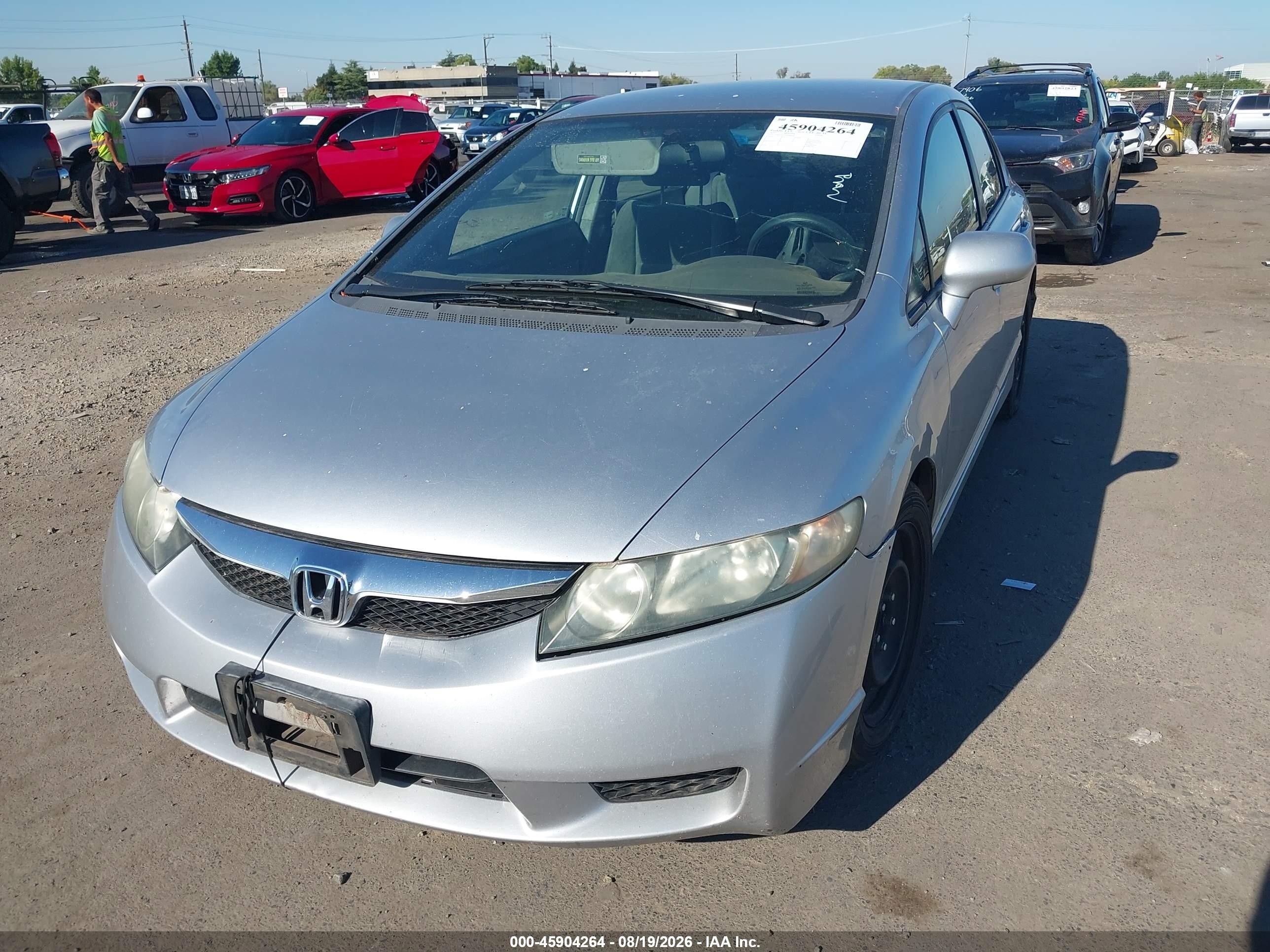 2010 Honda Civic Lx Gray vin: 19XFA1F57AE068594