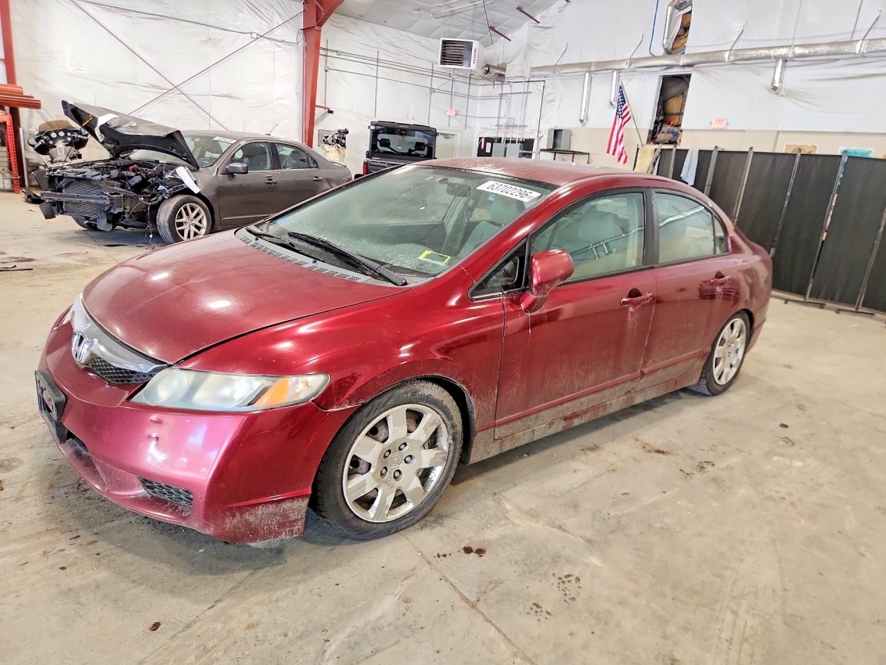 2010 Honda Civic Lx Темно-бордовый vin: 19XFA1F57AE077344